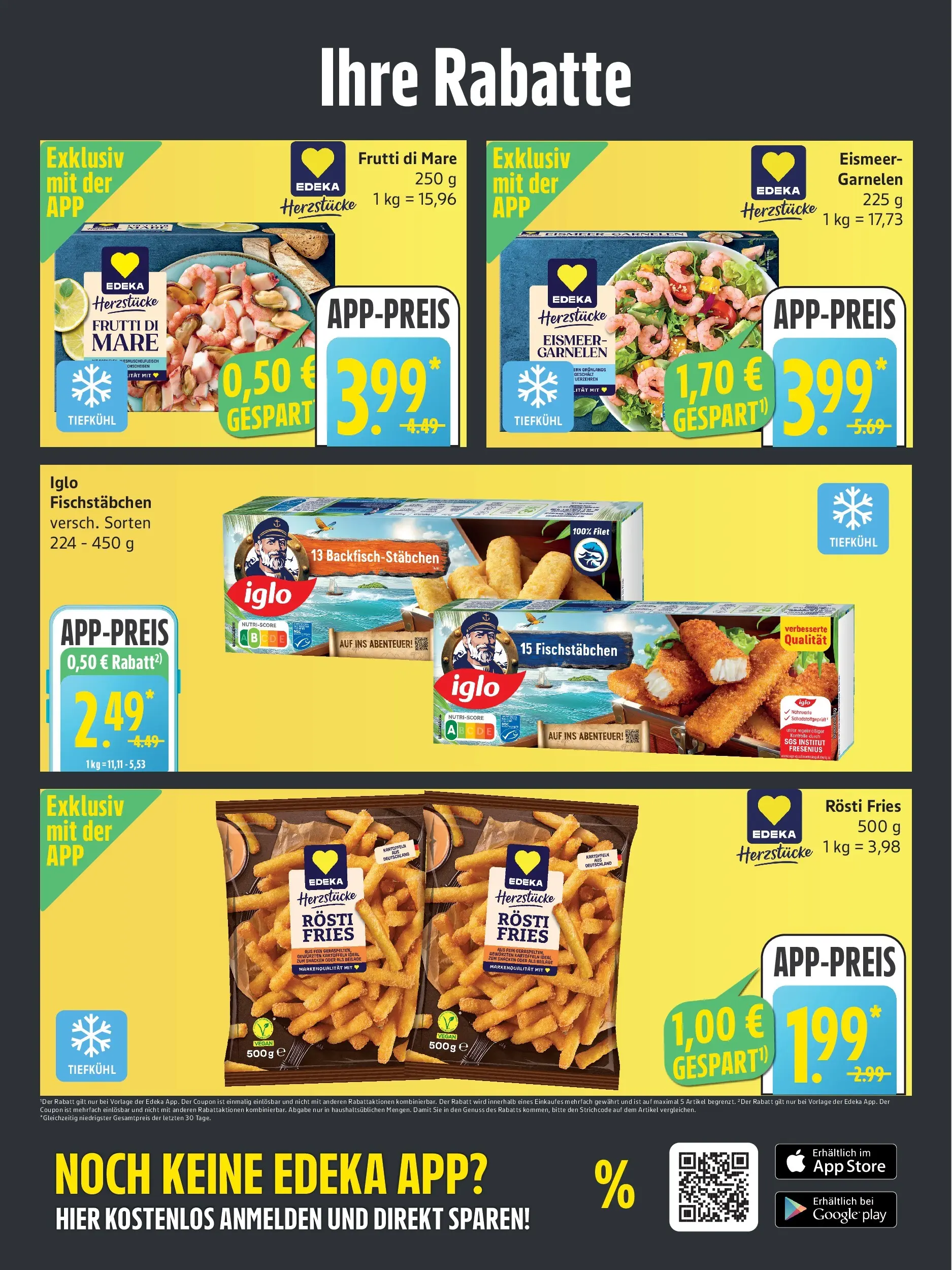Marktkauf - Marktkauf: Wochenangebote (ab 06.10.2025) » Angebote online | Seite: 4 | Produkte: Iglo, Garnelen, Kartoffeln, Fischstabchen