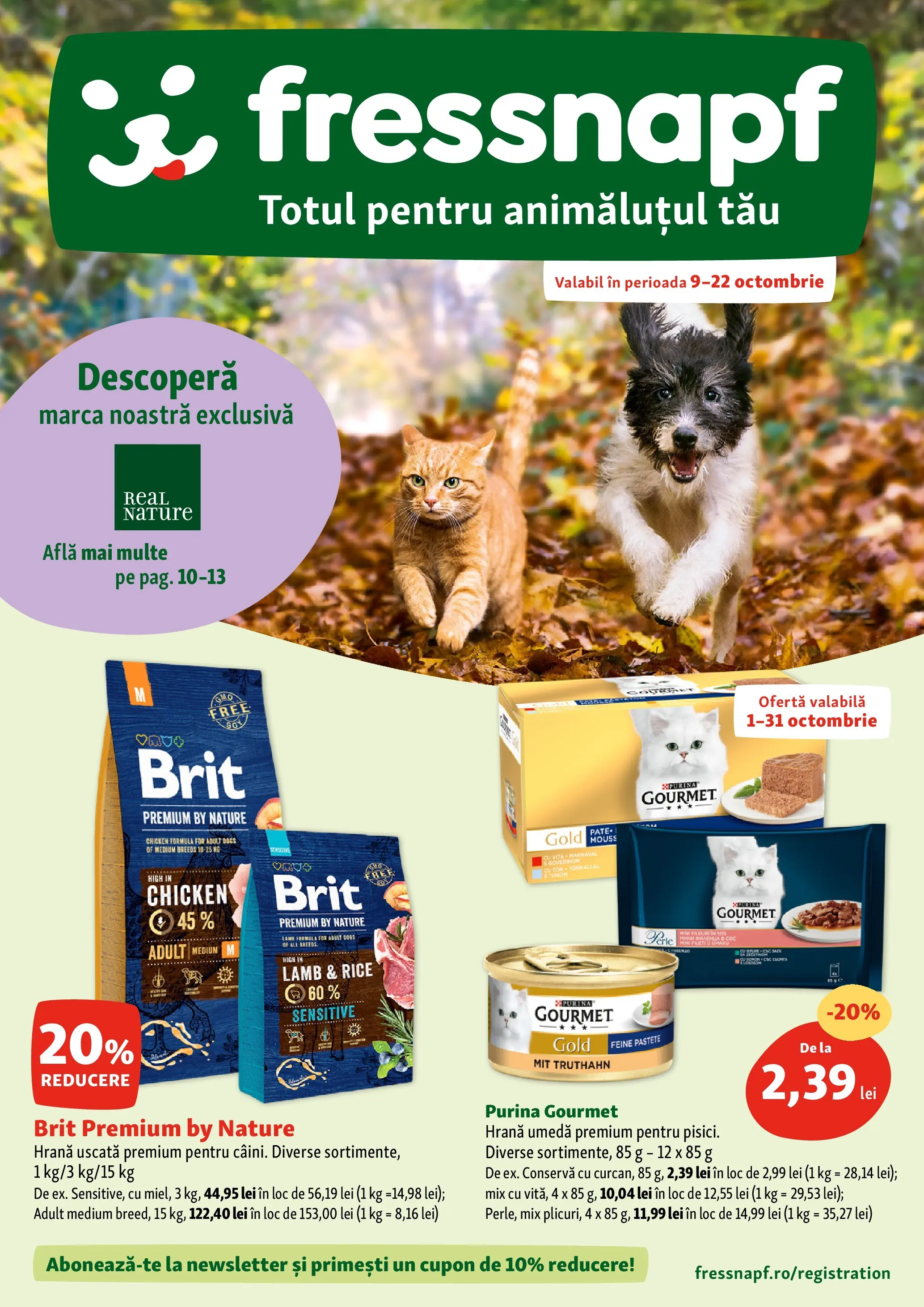 Fressnapf - Catalog Fressnapf până în data de 22.10.2025 - Oferta 07.10.2025 - 22.10.2025 | Pagină: 1 | Produse: Sos