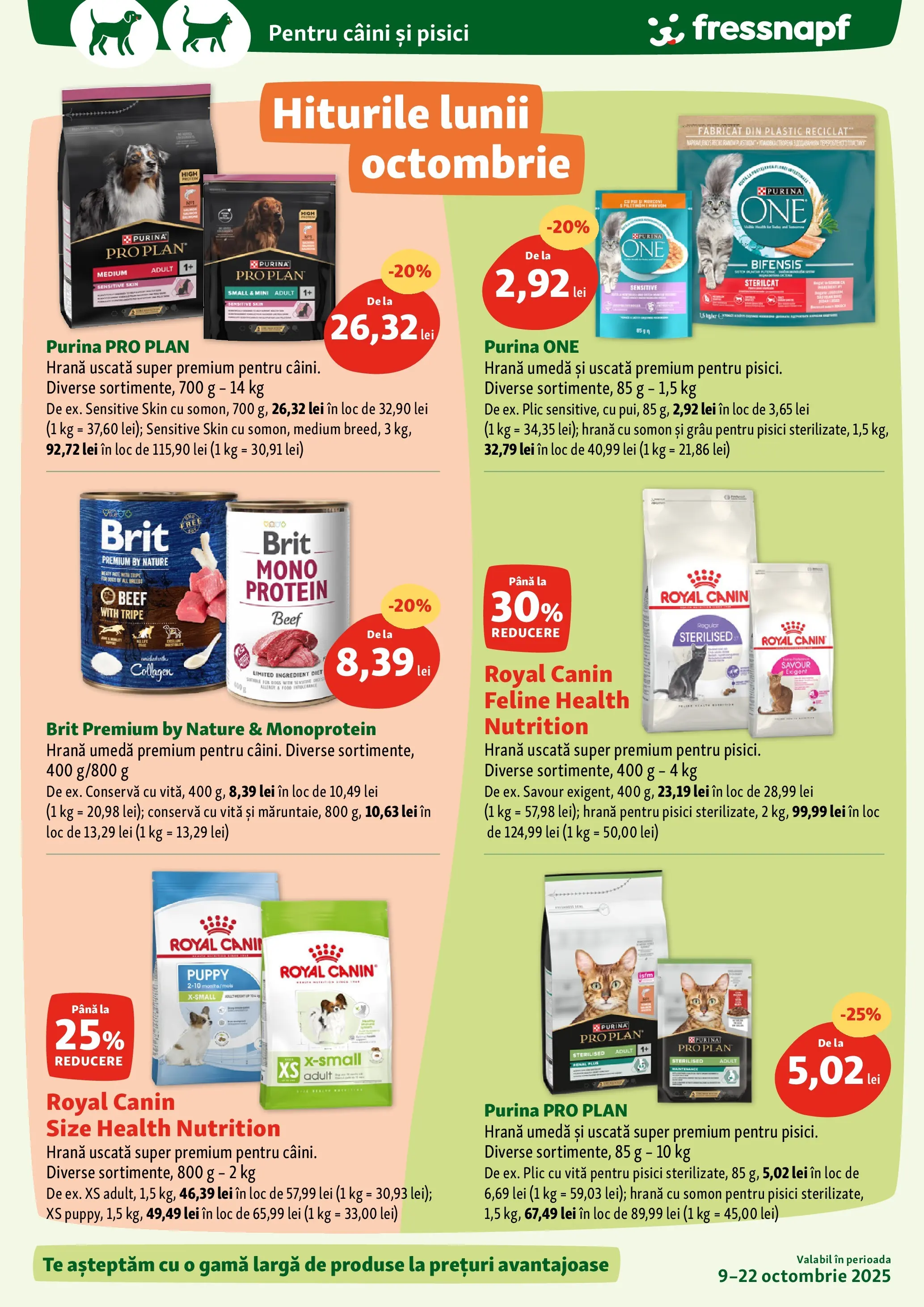Fressnapf - Catalog Fressnapf până în data de 22.10.2025 - Oferta 07.10.2025 - 22.10.2025 | Pagină: 2 | Produse: Hrană pentru pisici