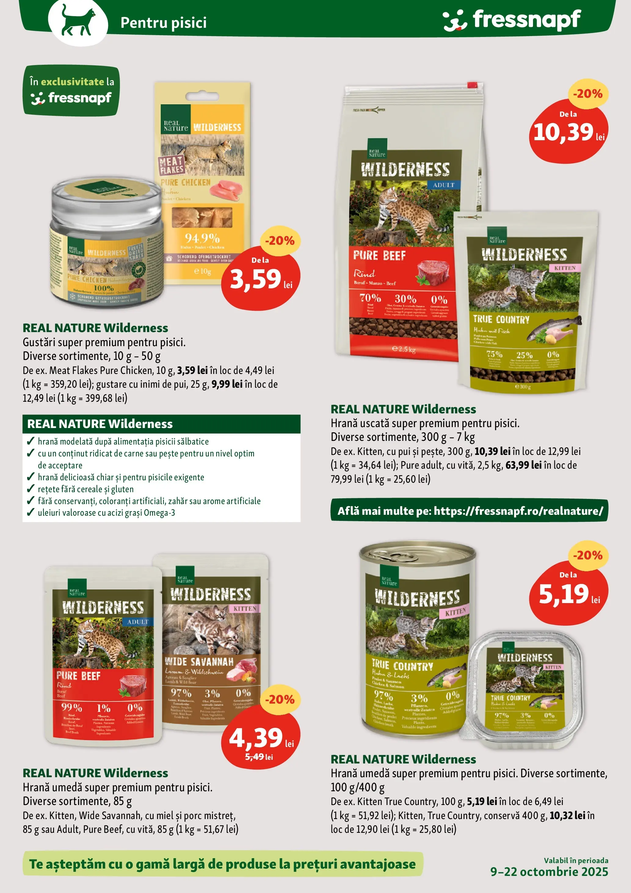 Fressnapf - Catalog Fressnapf până în data de 22.10.2025 - Oferta 07.10.2025 - 22.10.2025 | Pagină: 13 | Produse: Hacıyatmaz Kedi Oyuncağı, Pește, Cereale, Zahăr