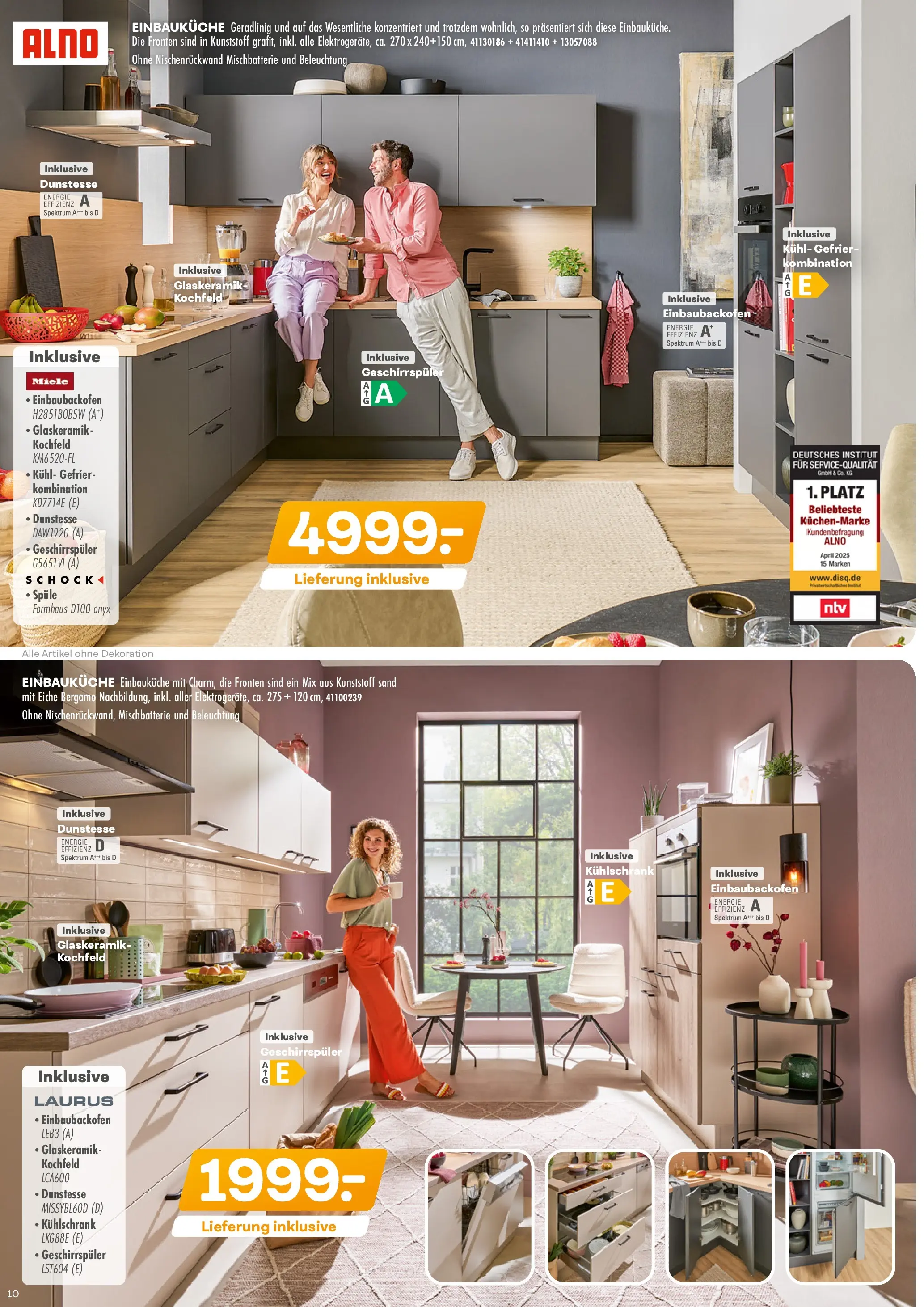 Möbel Kraft Prospekt 	 (ab 07.10.2025) zum Blättern | Seite: 10 | Produkte: Miele, Geschirrspüler, Einbauküche, Kochfeld