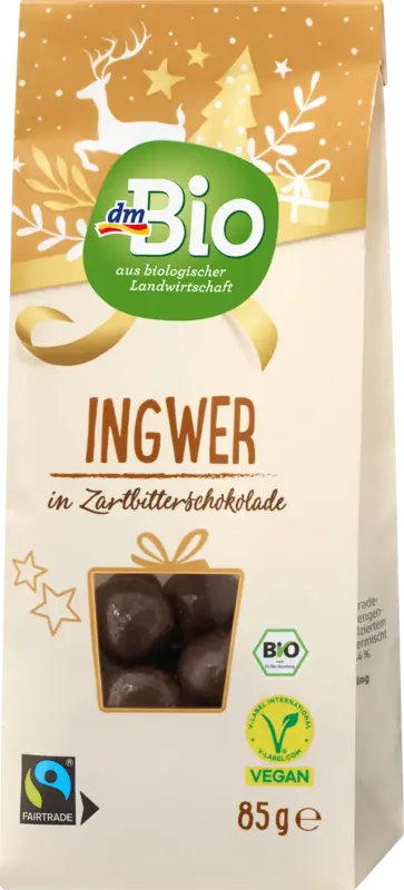 dmBio Ingwer in Zartbitterschokolade