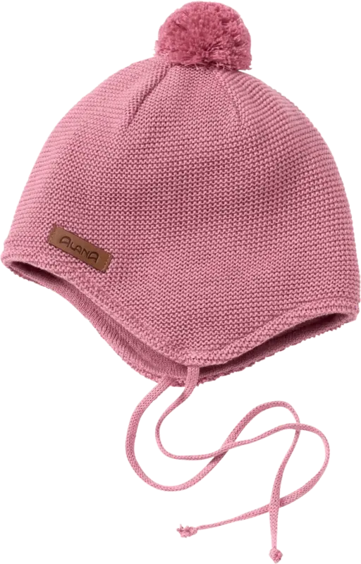 ALANA Strickmütze mit Bommel, rosa, Gr. 44/45