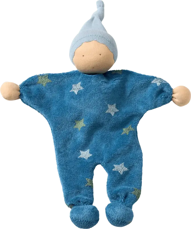 ALANA Püppchen mit Sterne-Muster, blau + grün