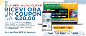 Ricevi ora un coupon da 20 euro