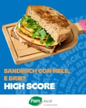 Sandwich con mele, e brie>