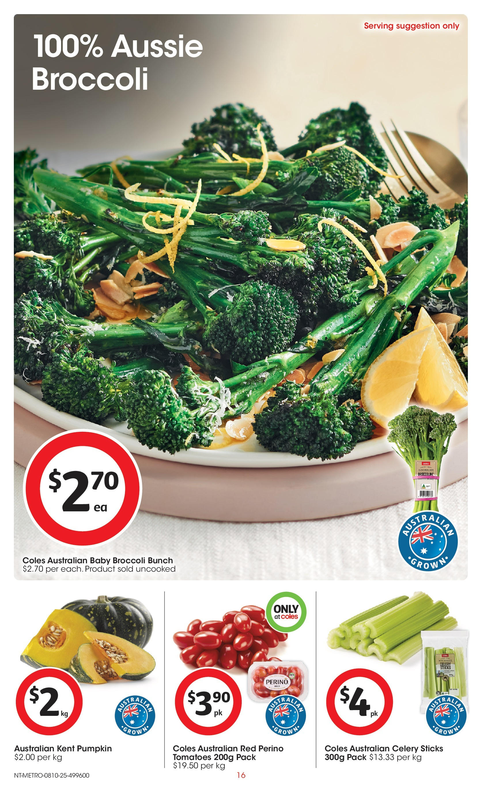 ﻿﻿Coles catalogue valid from 07/10/2025 > Online Australia | Page: 16 | Products: Tomatoes, Pumpkin