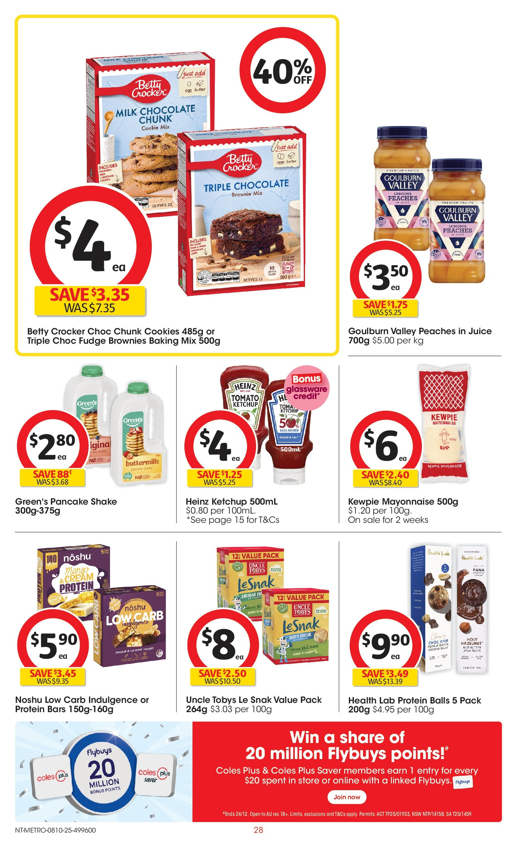 ﻿﻿Coles catalogue valid from 07/10/2025 > Online Australia | Page: 28 | Products: Cheese, Chocolate, Juice, Sugar