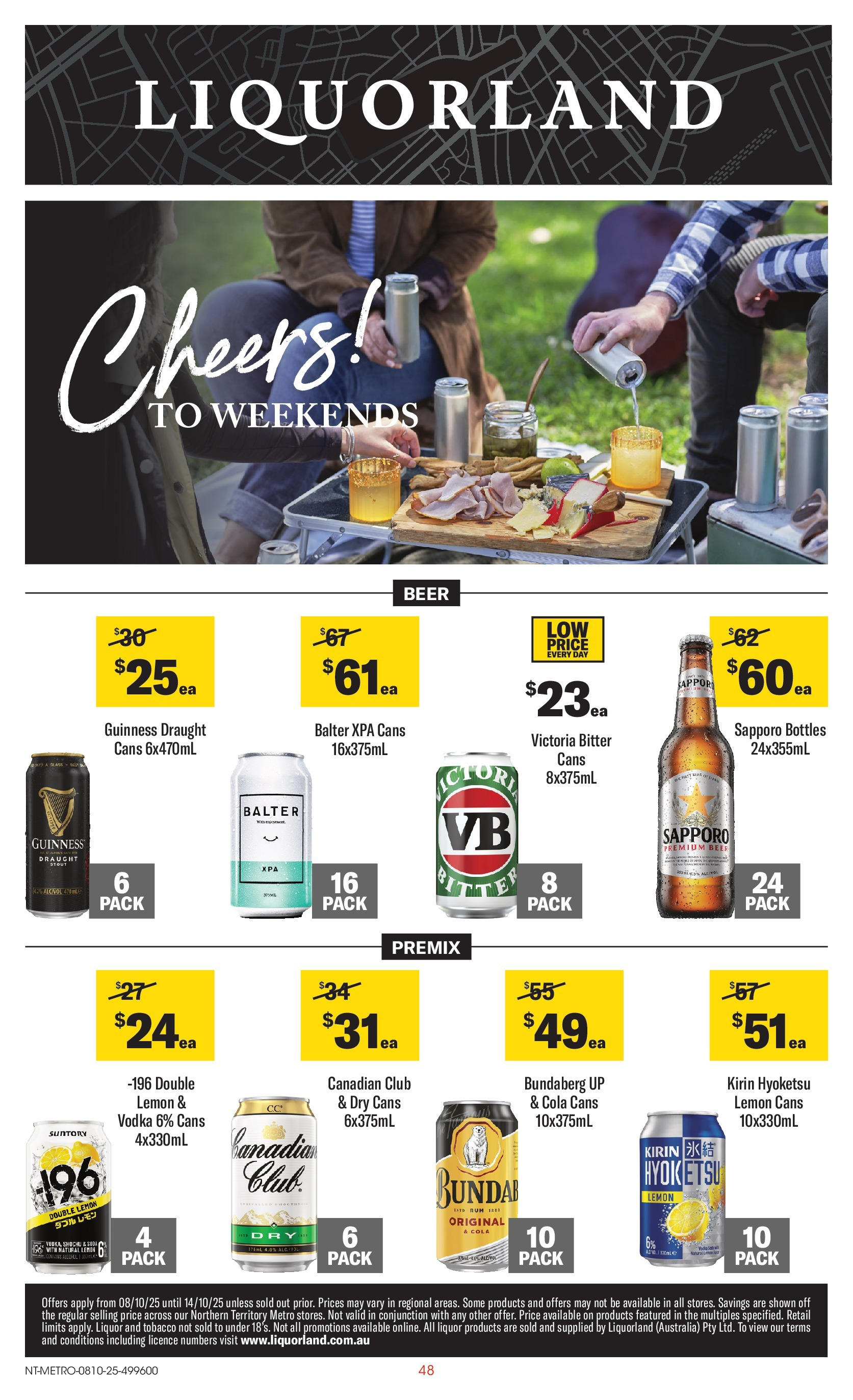 ﻿﻿Coles catalogue valid from 07/10/2025 > Online Australia | Page: 48 | Products: Beer, Vodka, Rum, Lemon