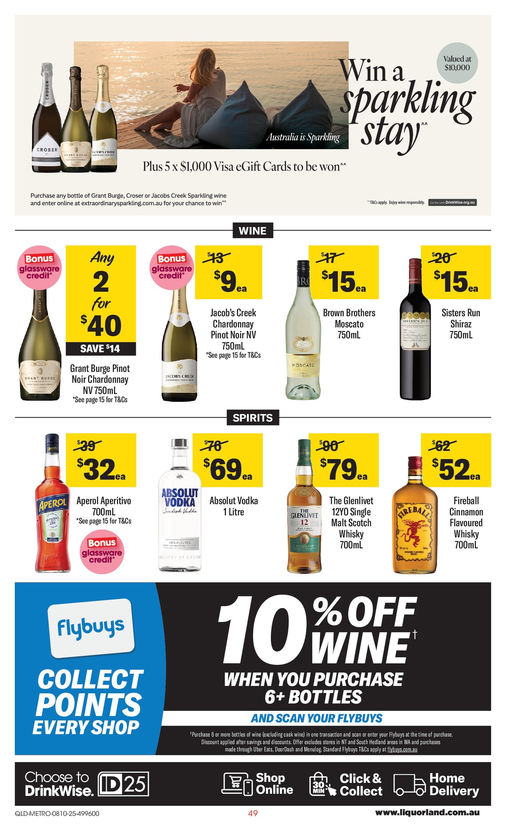 ﻿﻿Coles catalogue valid from 07/10/2025 > Online Australia | Page: 49 | Products: Glassware, Wine, Vodka, Scotch