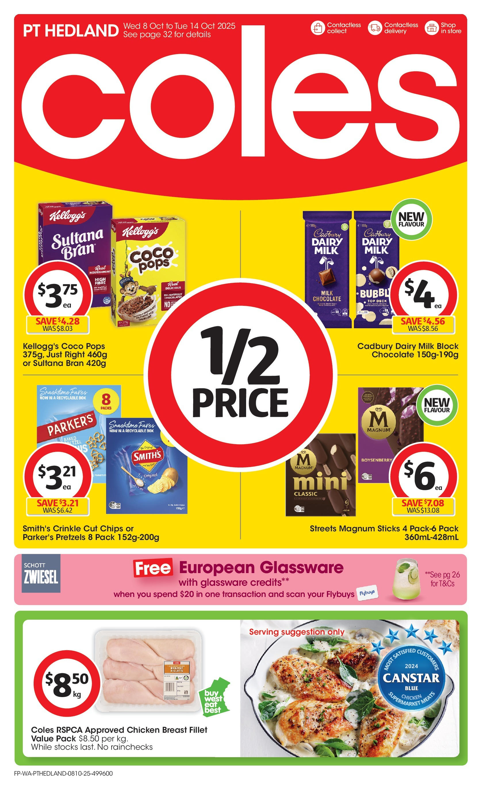 ﻿﻿Coles catalogue valid from 07/10/2025 > Online Australia | Page: 1 | Products: Milk, Dairy, Chocolate, Glassware