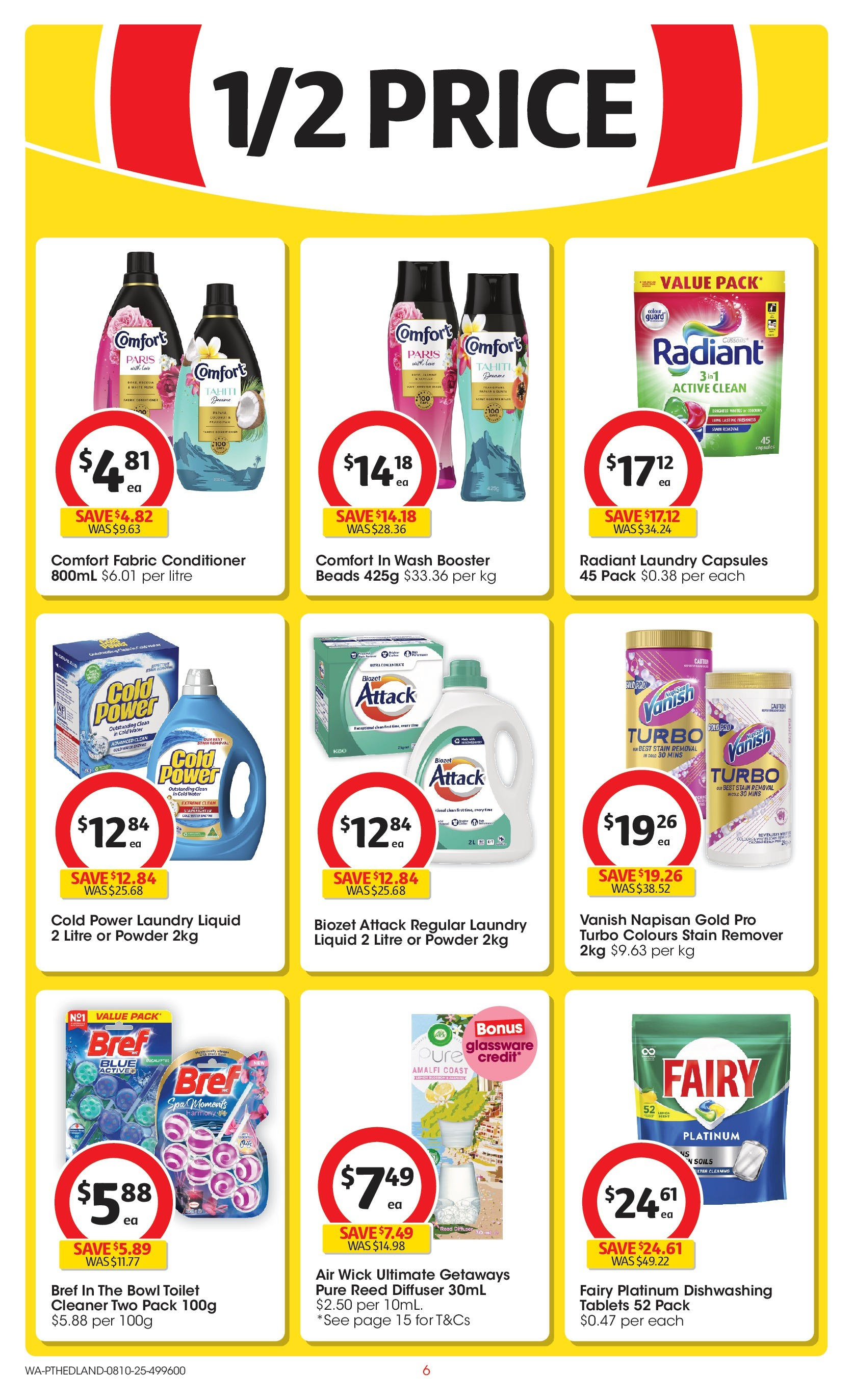 ﻿﻿Coles catalogue valid from 07/10/2025 > Online Australia | Page: 6 | Products: Toilet, Powder, Cleaner, Water