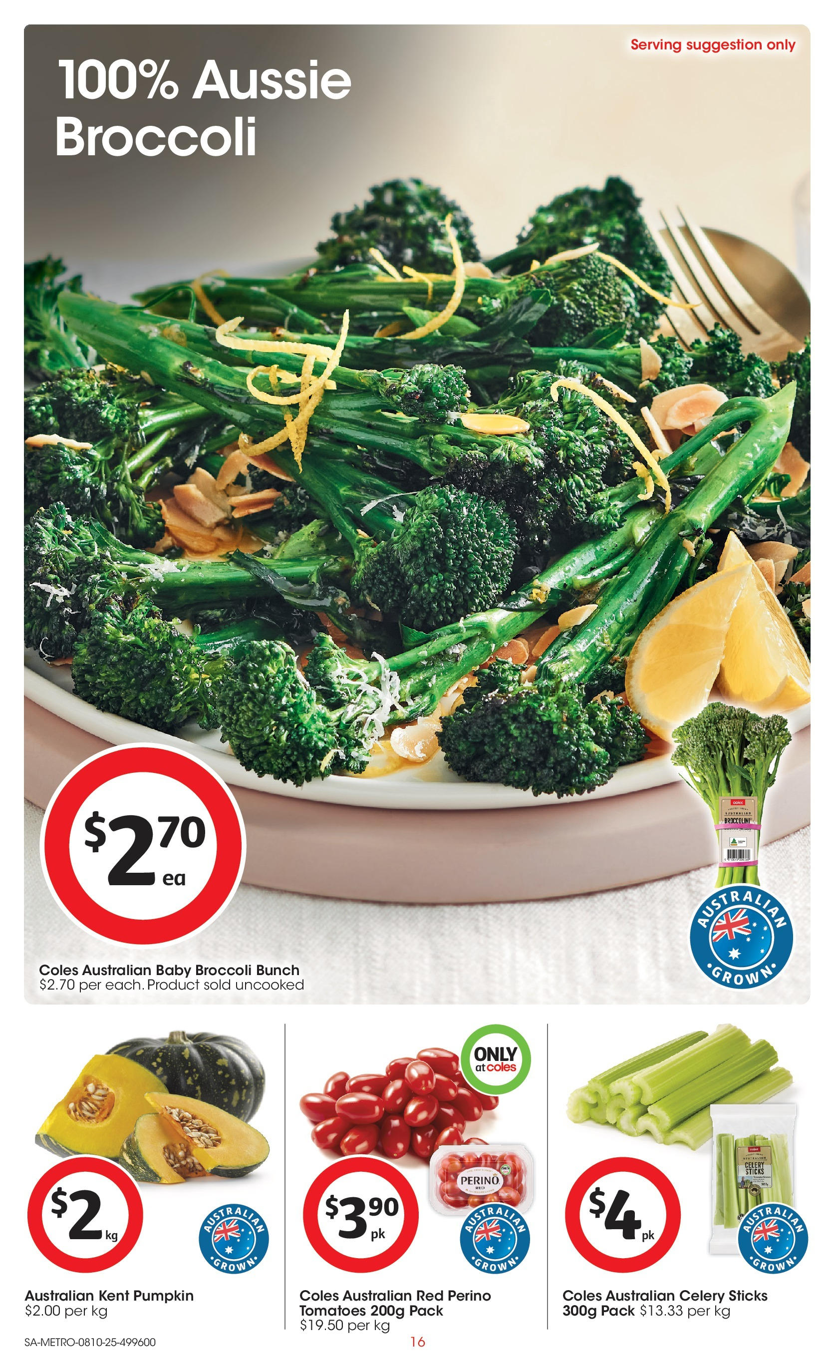 ﻿﻿Coles catalogue valid from 07/10/2025 > Online Australia | Page: 16 | Products: Tomatoes, Pumpkin