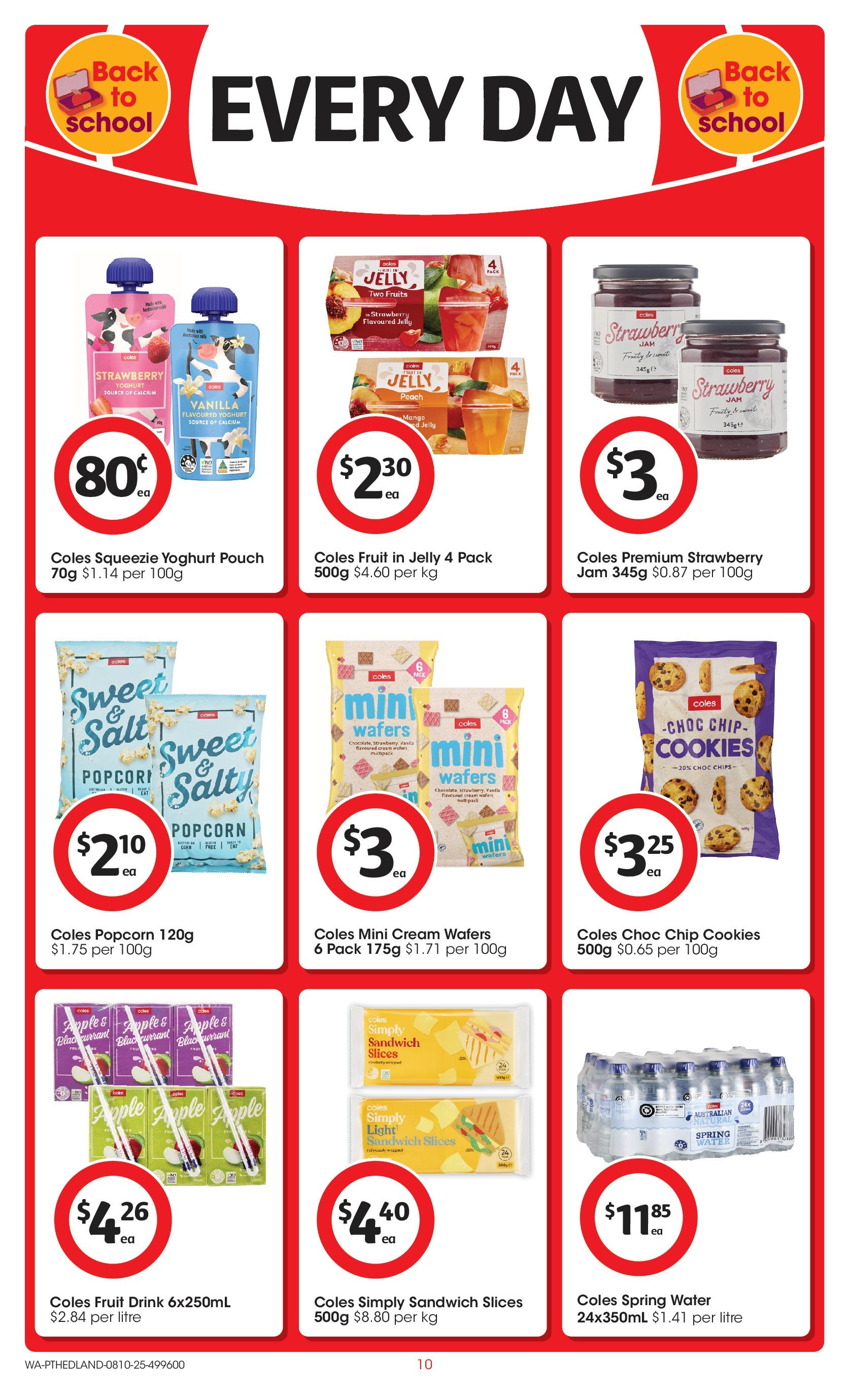 ﻿﻿Coles catalogue valid from 07/10/2025 > Online Australia | Page: 10 | Products: Light, Yoghurt, Chips, Water