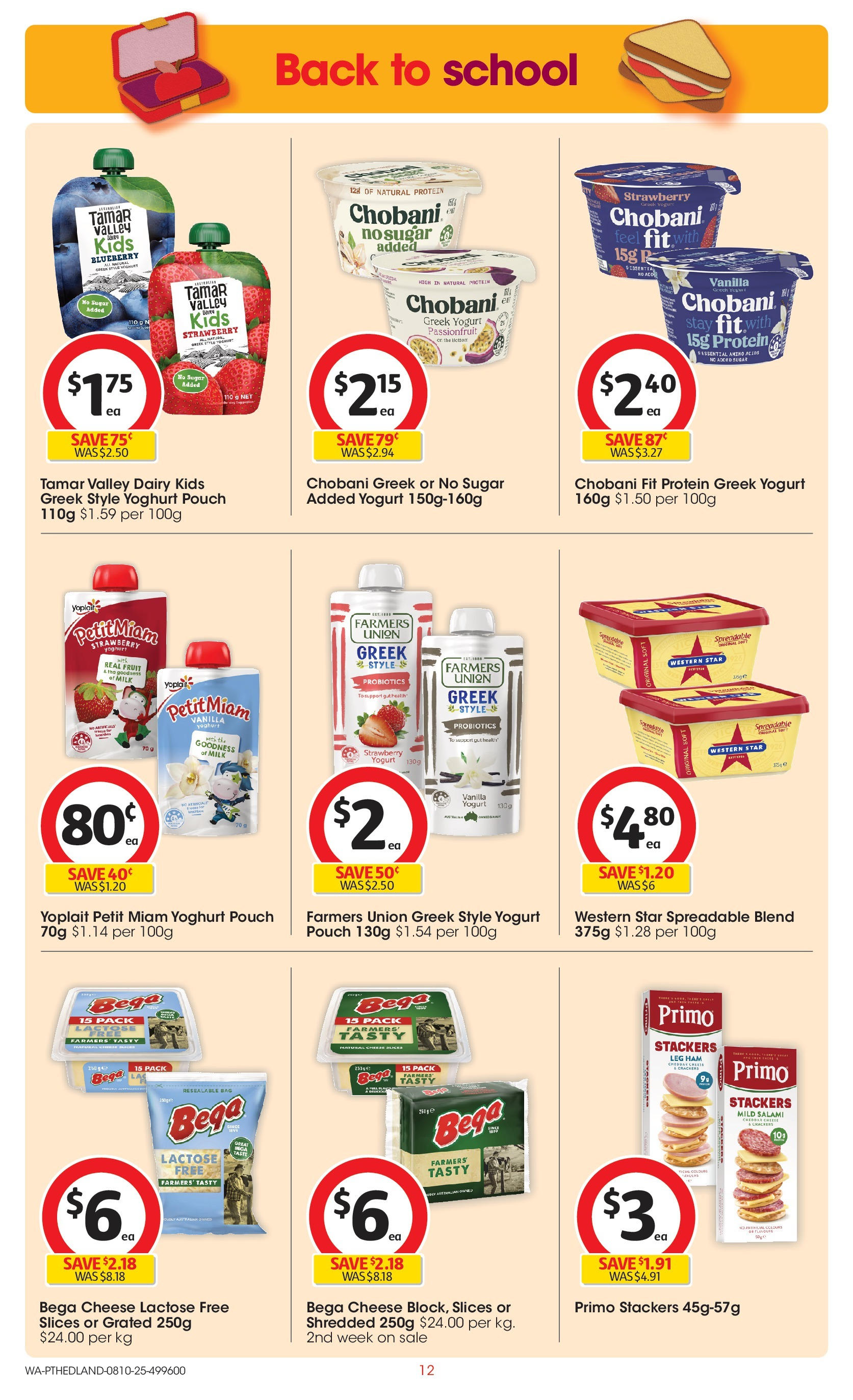 ﻿﻿Coles catalogue valid from 07/10/2025 > Online Australia | Page: 12 | Products: Crackers, Dairy, Salami, Sugar