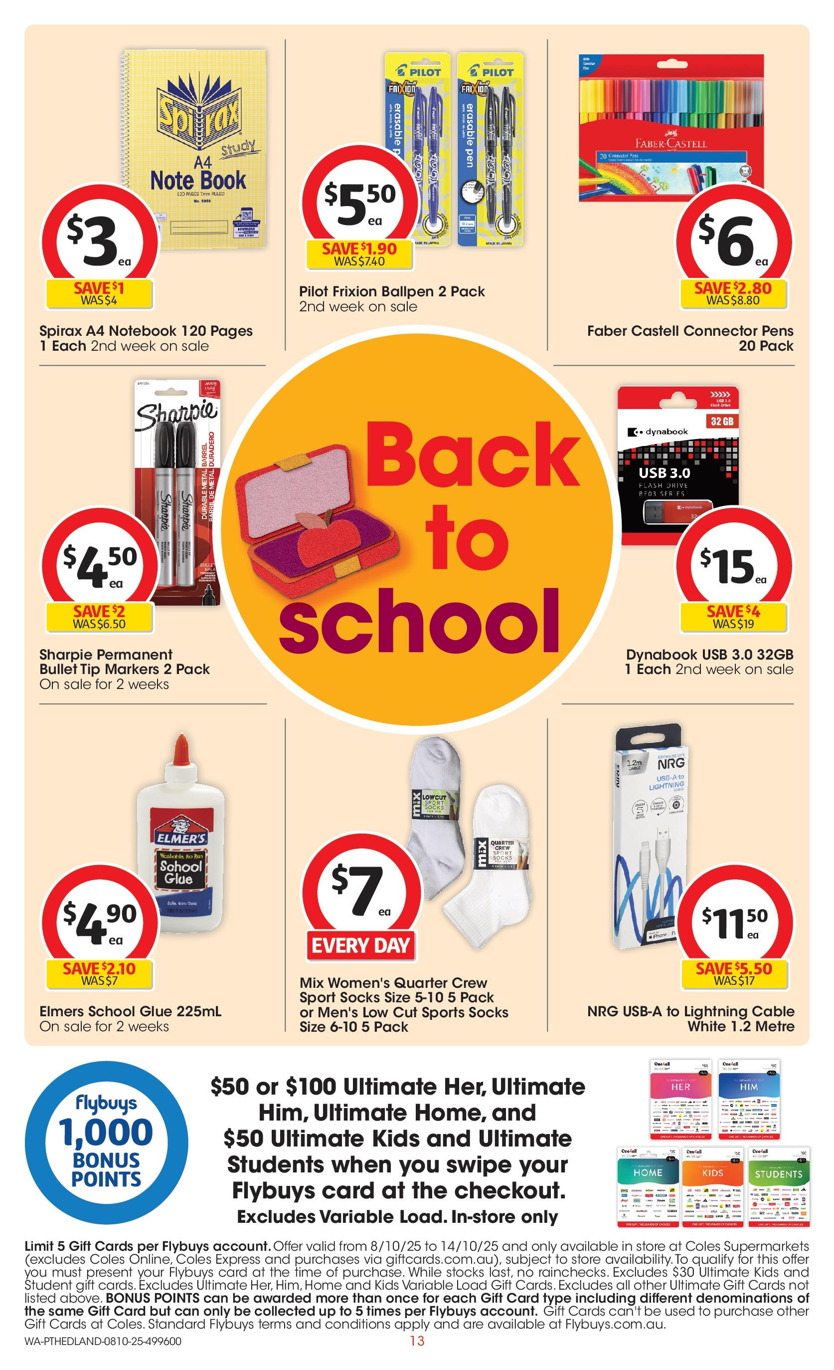 ﻿﻿Coles catalogue valid from 07/10/2025 > Online Australia | Page: 13 | Products: Notebook, Cable, Connector, Usb
