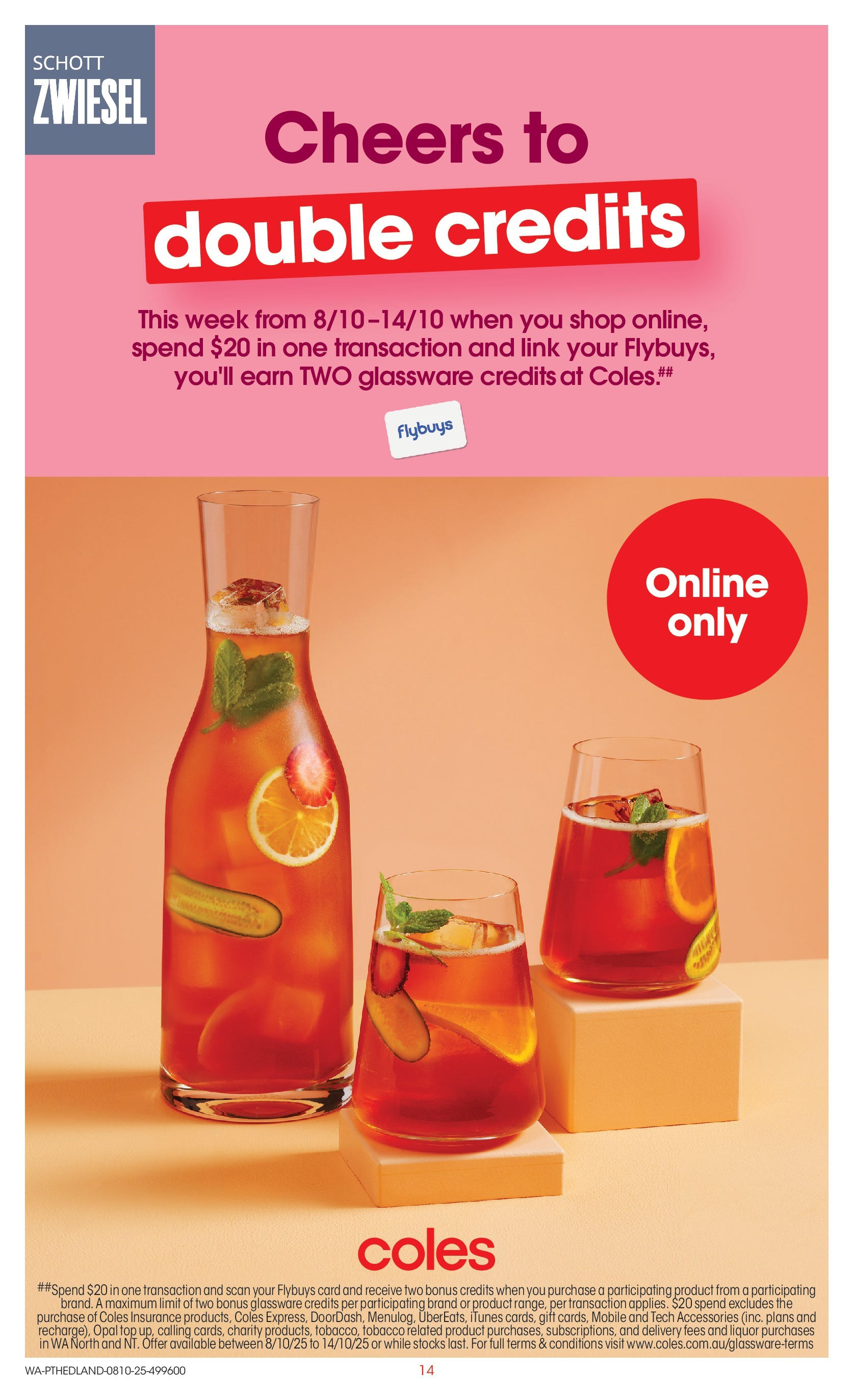 ﻿﻿Coles catalogue valid from 07/10/2025 > Online Australia | Page: 14 | Products: Glassware, Opal, Accessories, Mobile