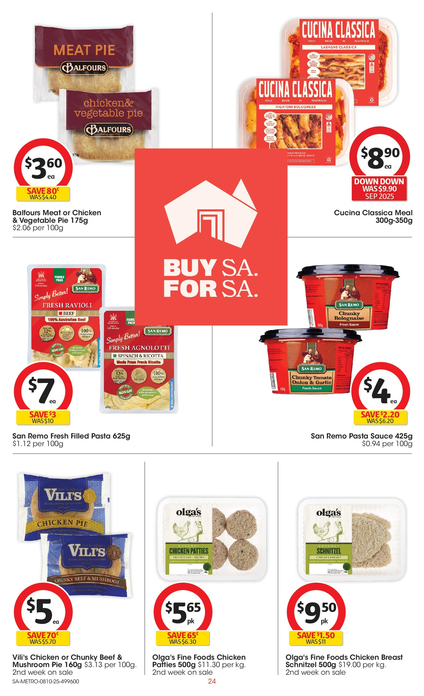 ﻿﻿Coles catalogue valid from 07/10/2025 > Online Australia | Page: 24 | Products: Chicken, Beef, Pasta, Garlic
