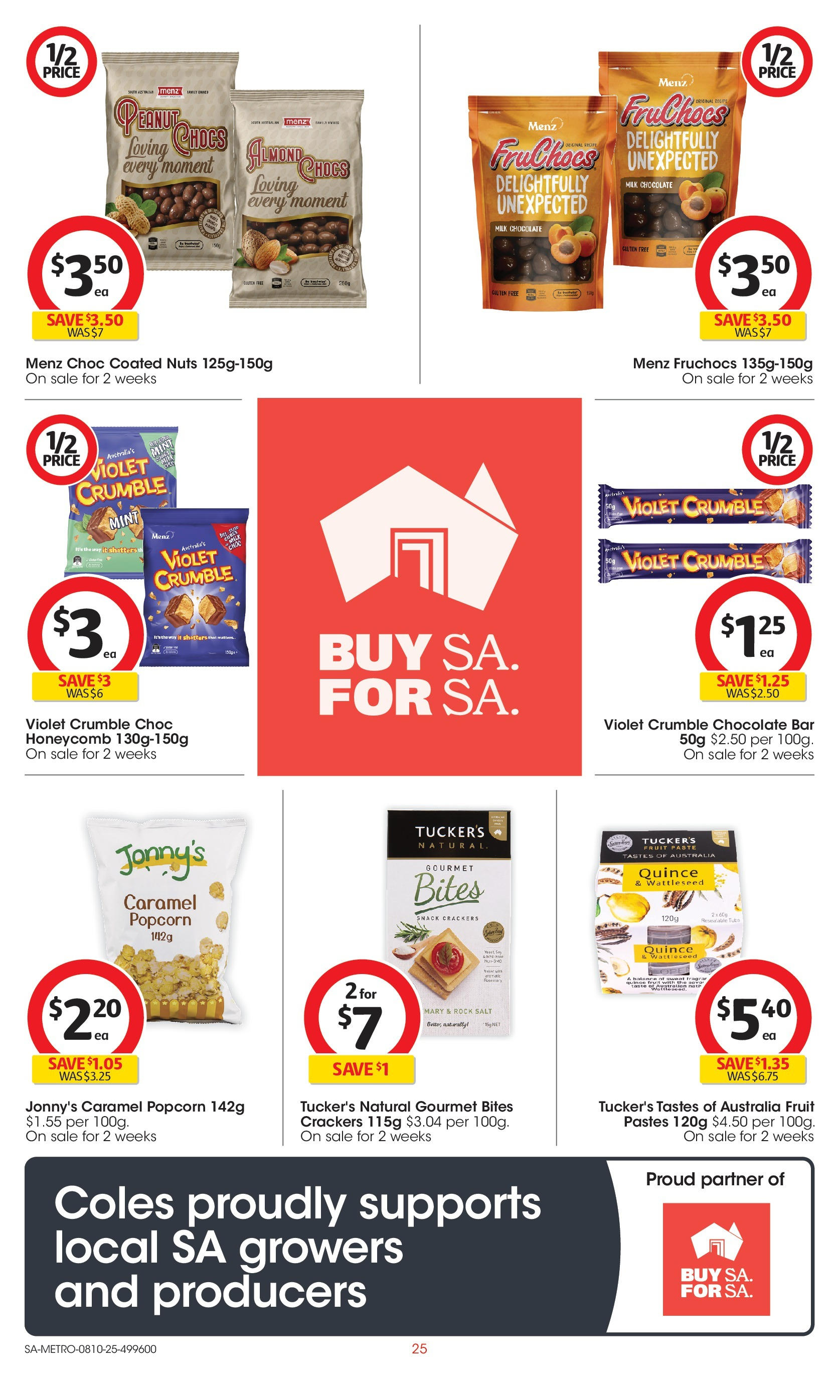 ﻿﻿Coles catalogue valid from 07/10/2025 > Online Australia | Page: 25 | Products: Chocolate, Nuts, Popcorn, Salt