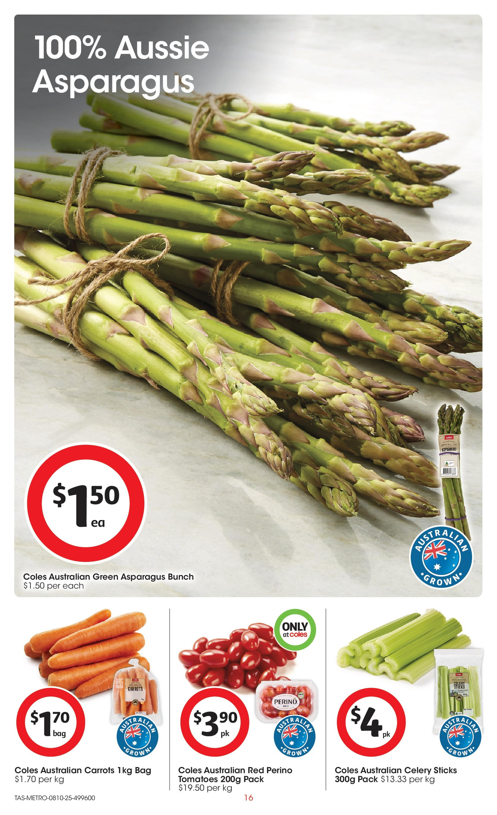 ﻿﻿Coles catalogue valid from 07/10/2025 > Online Australia | Page: 16 | Products: Tomatoes, Carrots, Bag