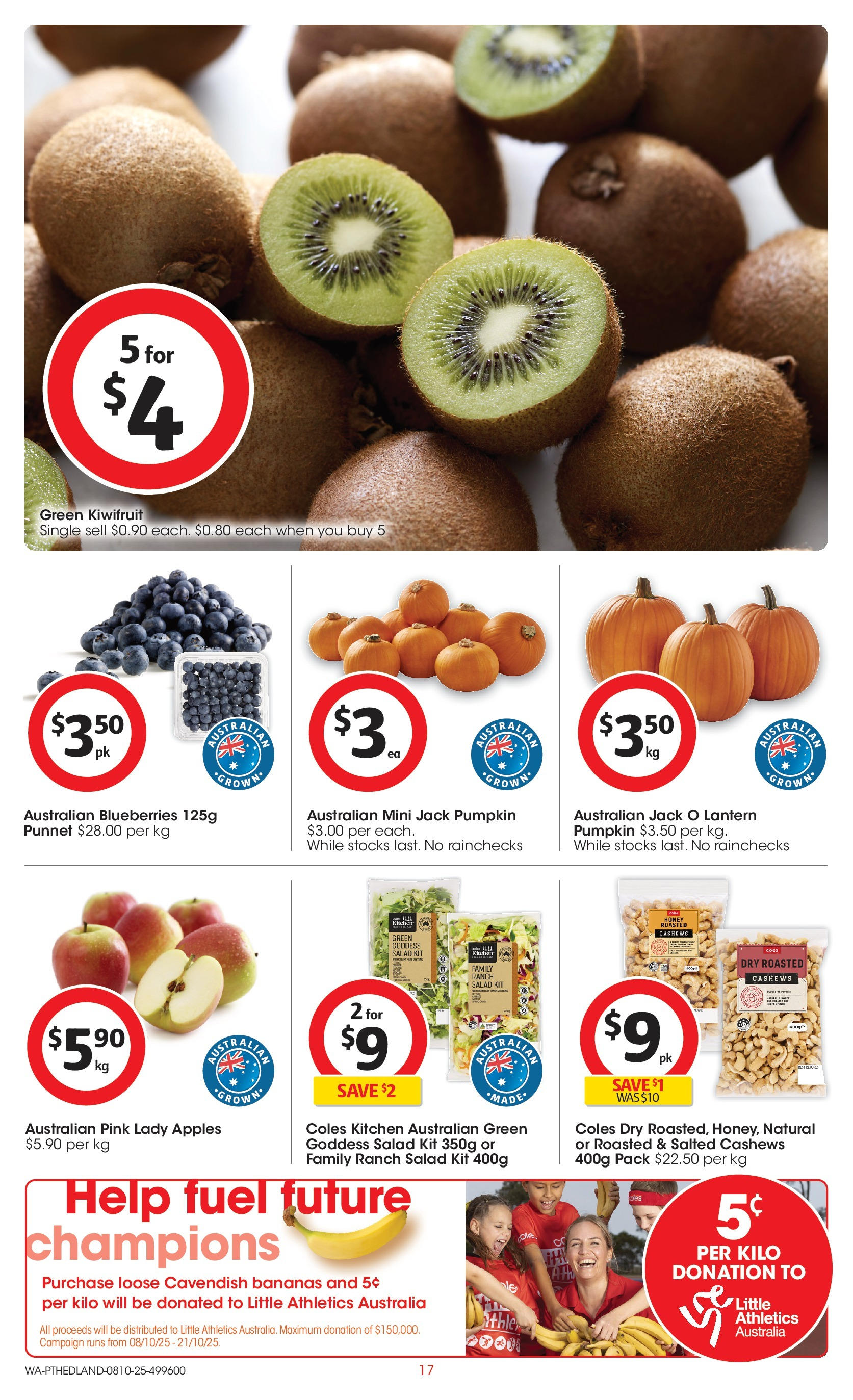 ﻿﻿Coles catalogue valid from 07/10/2025 > Online Australia | Page: 17 | Products: Honey, Apples, Bananas, Pumpkin