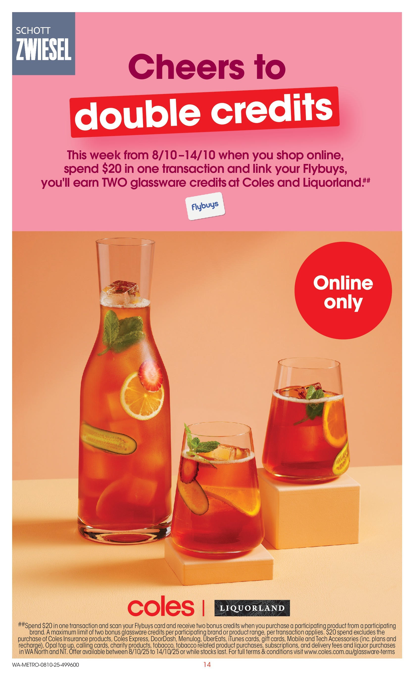 ﻿﻿Coles catalogue valid from 07/10/2025 > Online Australia | Page: 14 | Products: Glassware, Opal, Accessories, Mobile