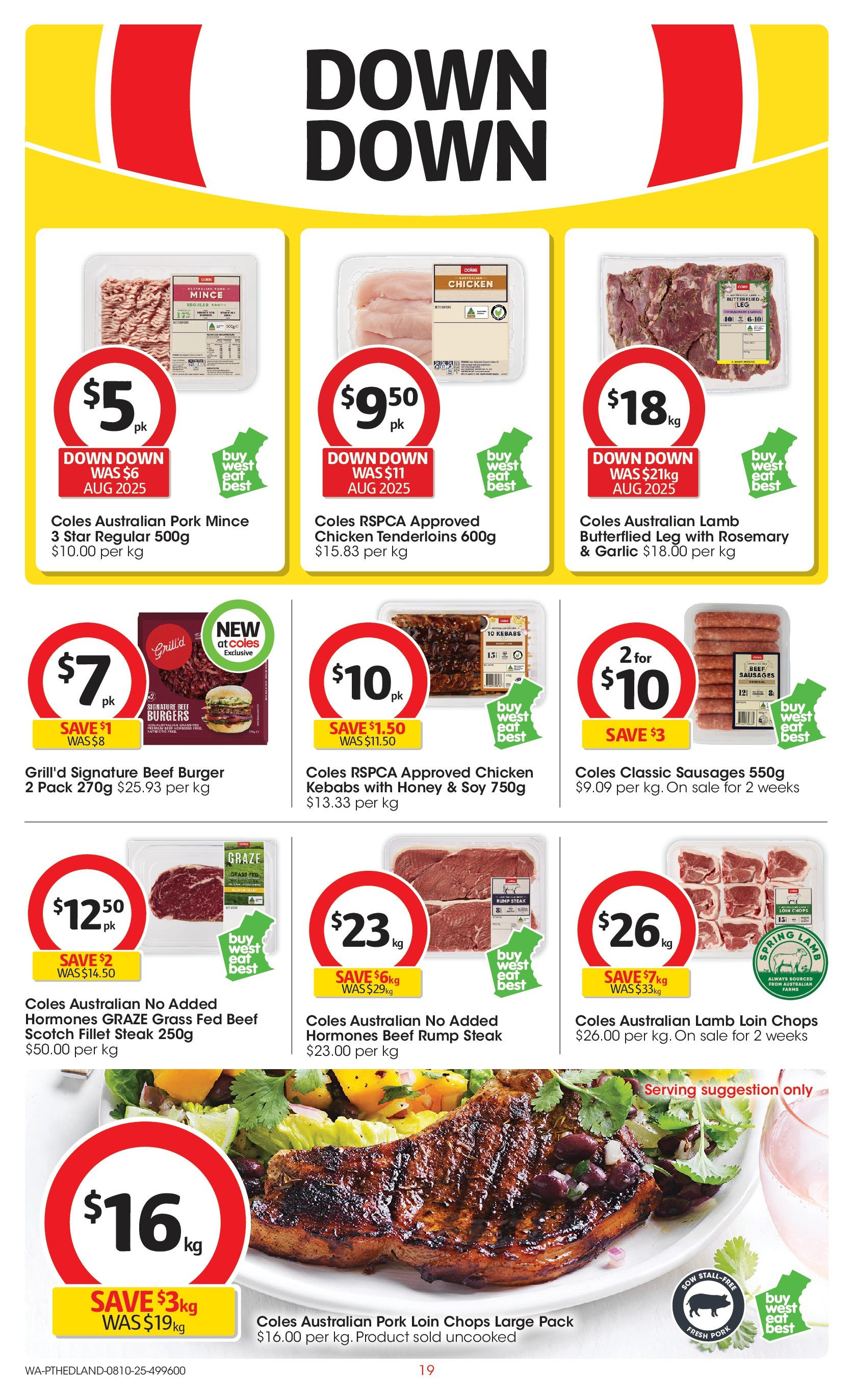 ﻿﻿Coles catalogue valid from 07/10/2025 > Online Australia | Page: 19 | Products: Honey, Chicken, Lamb, Beef