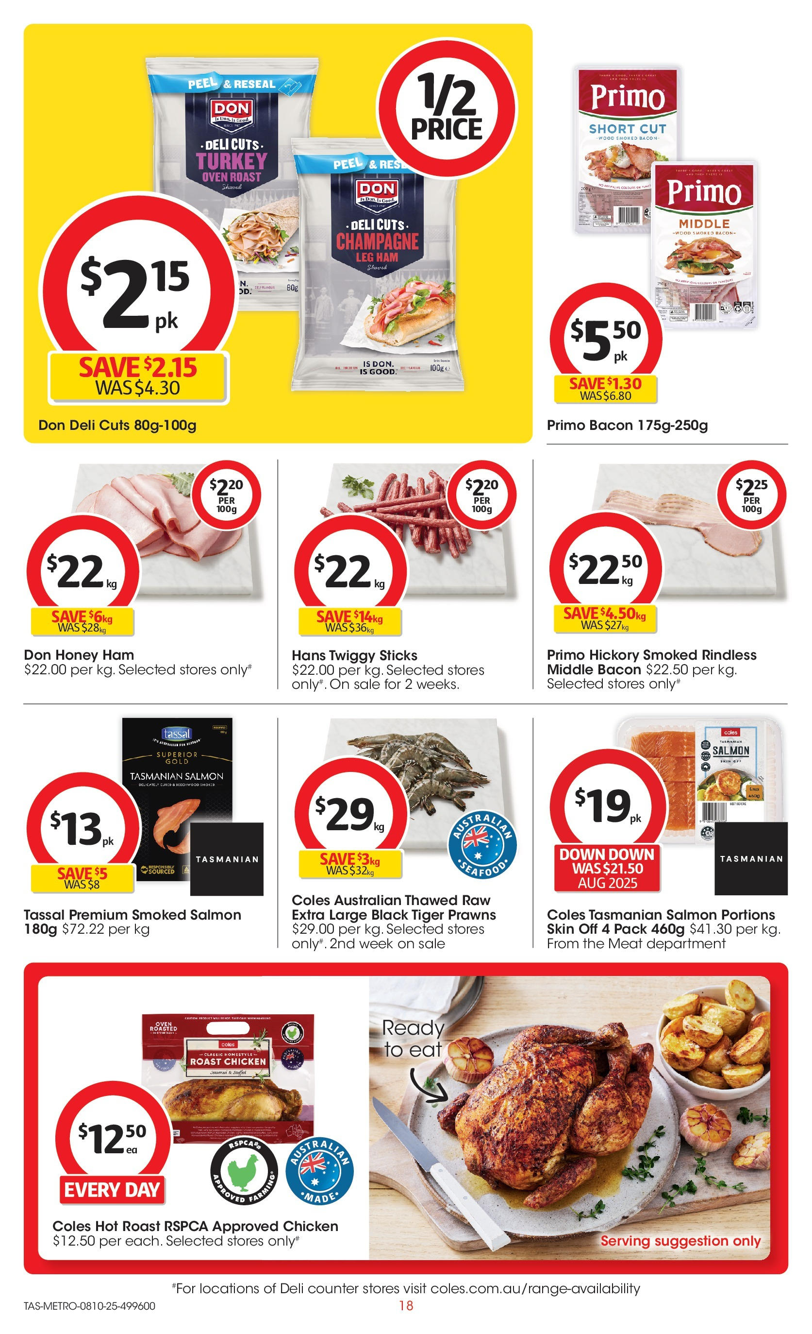 ﻿﻿Coles catalogue valid from 07/10/2025 > Online Australia | Page: 18 | Products: Bacon, Honey, Wood, Oven