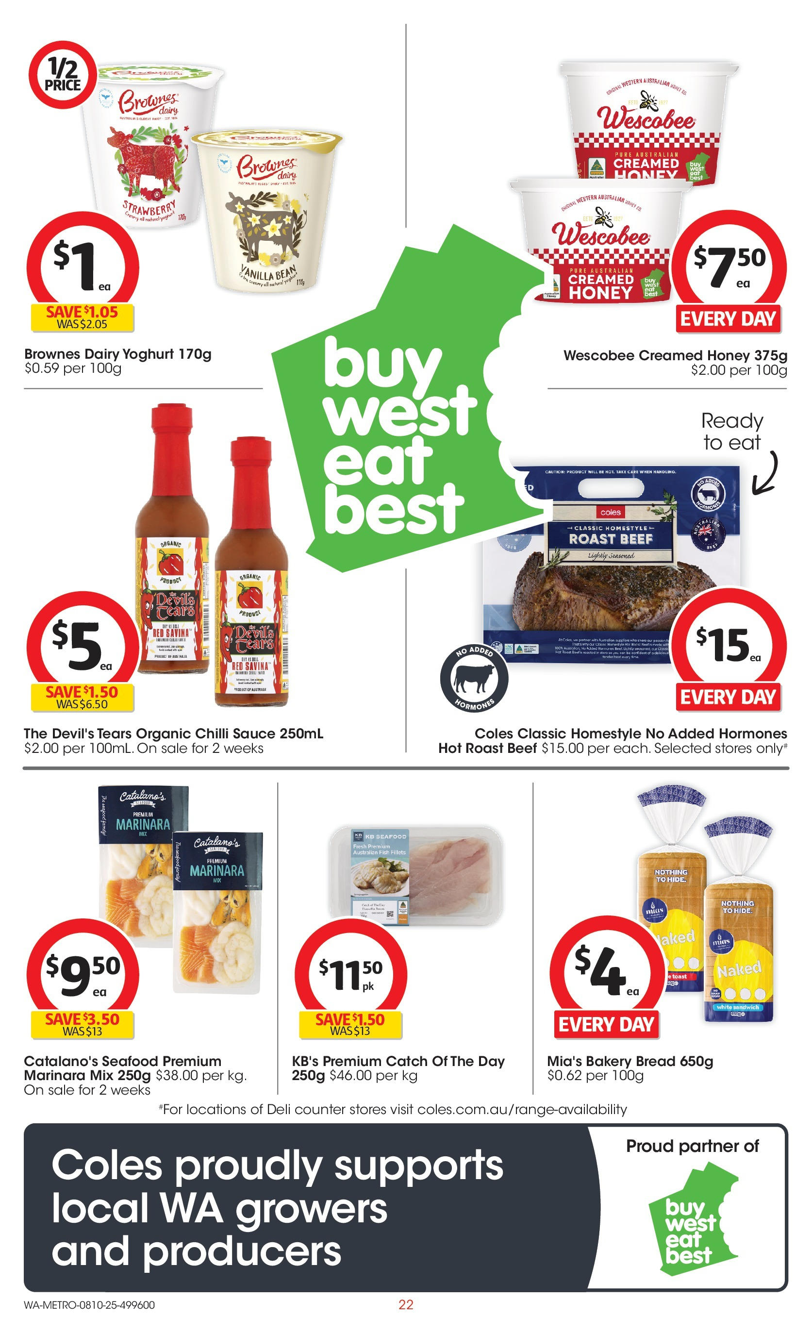 ﻿﻿Coles catalogue valid from 07/10/2025 > Online Australia | Page: 22 | Products: Honey, Fish, Beef, Sauce