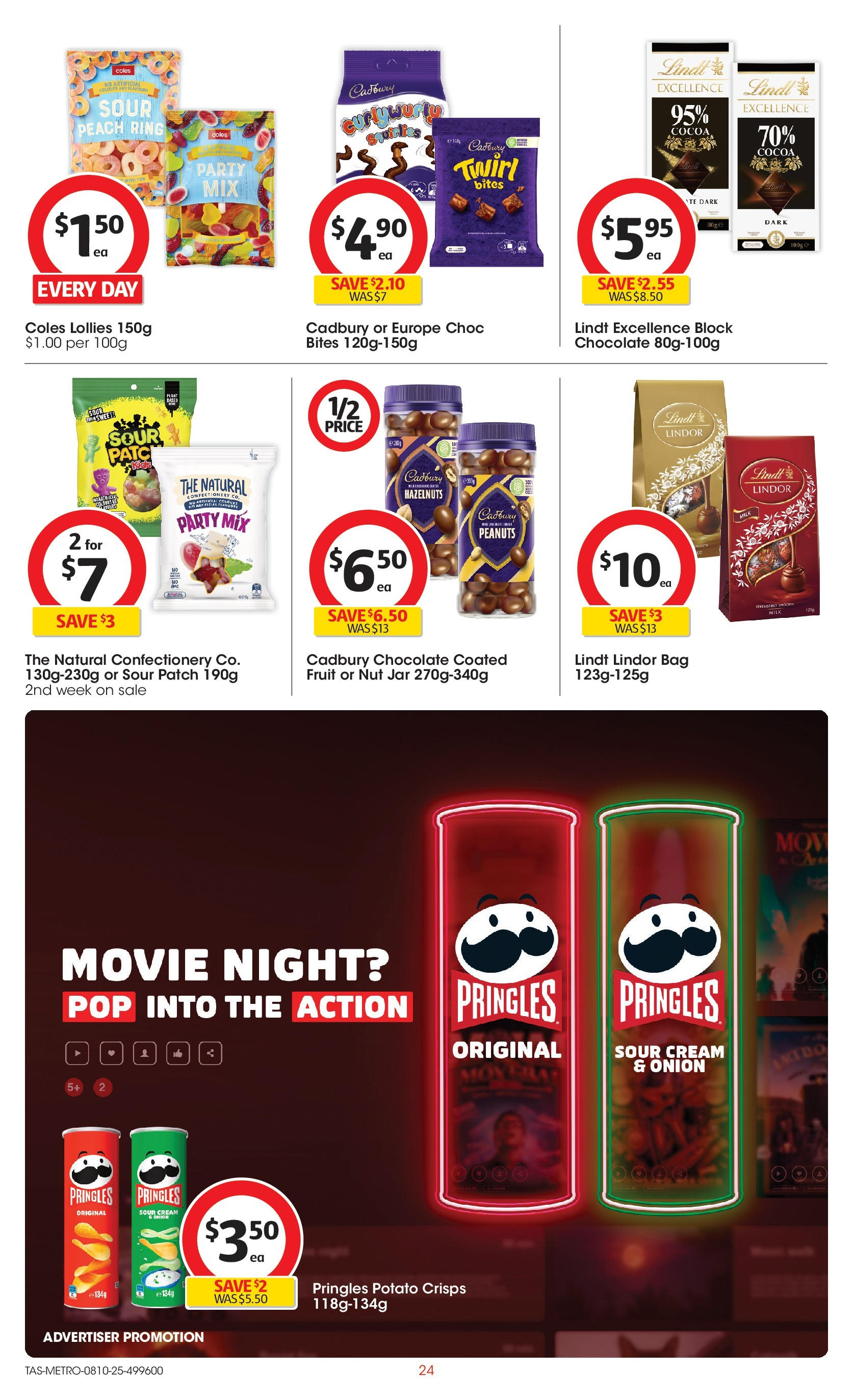 ﻿﻿Coles catalogue valid from 07/10/2025 > Online Australia | Page: 24 | Products: Plant, Lollies, Peanuts, Peach