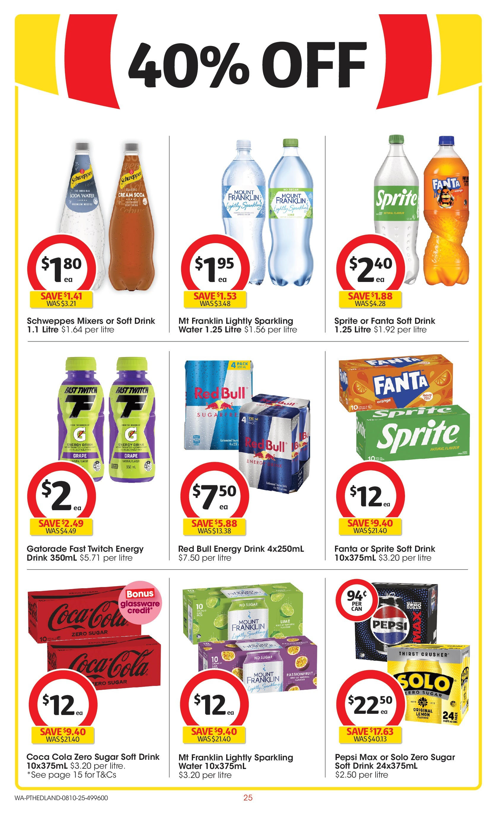 ﻿﻿Coles catalogue valid from 07/10/2025 > Online Australia | Page: 25 | Products: Coca Cola, Sugar, Lemon, Pepsi Max