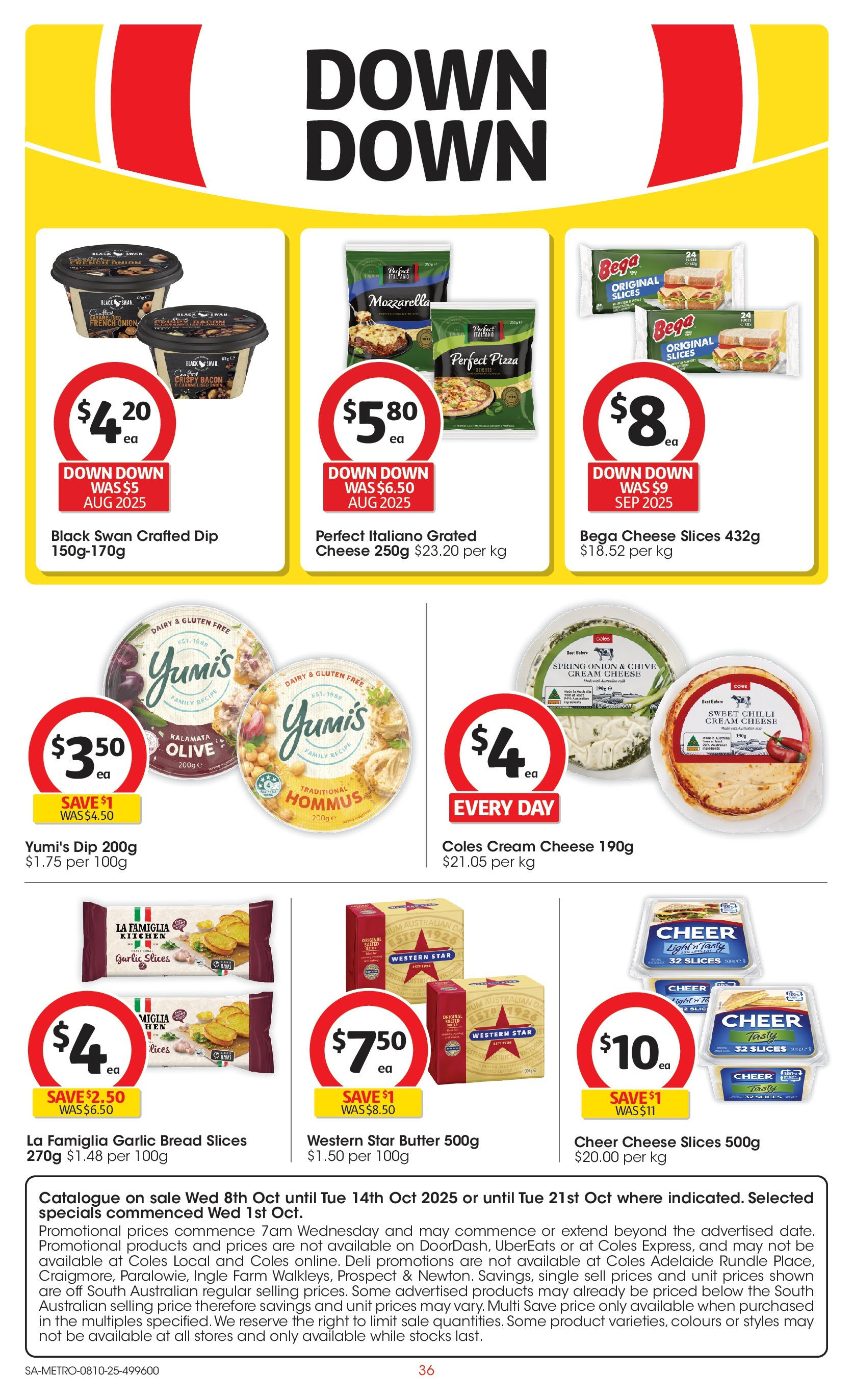 ﻿﻿Coles catalogue valid from 07/10/2025 > Online Australia | Page: 36 | Products: Light, Cheese, Pizza, Garlic