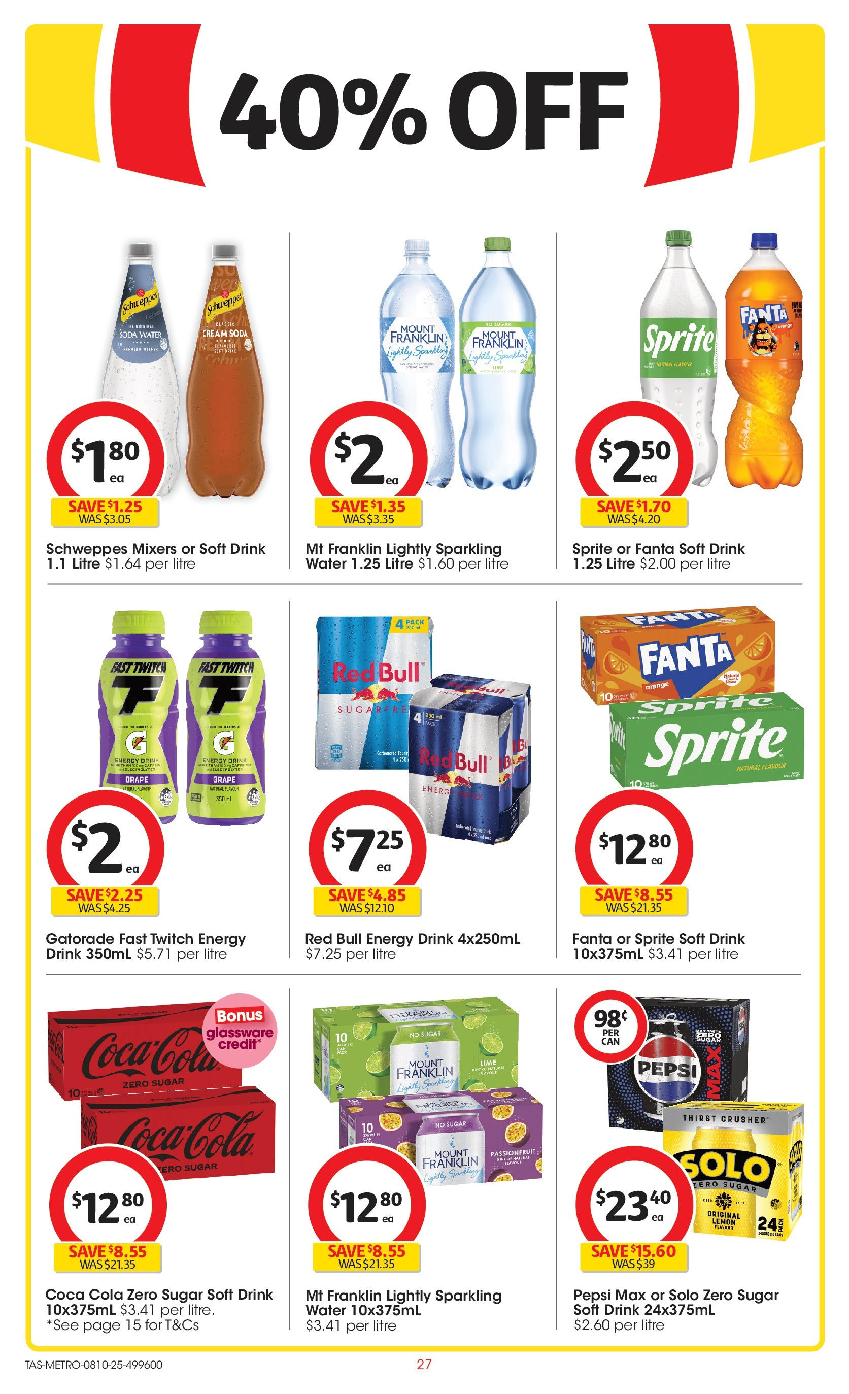 ﻿﻿Coles catalogue valid from 07/10/2025 > Online Australia | Page: 27 | Products: Coca Cola, Passionfruit, Sugar, Lime