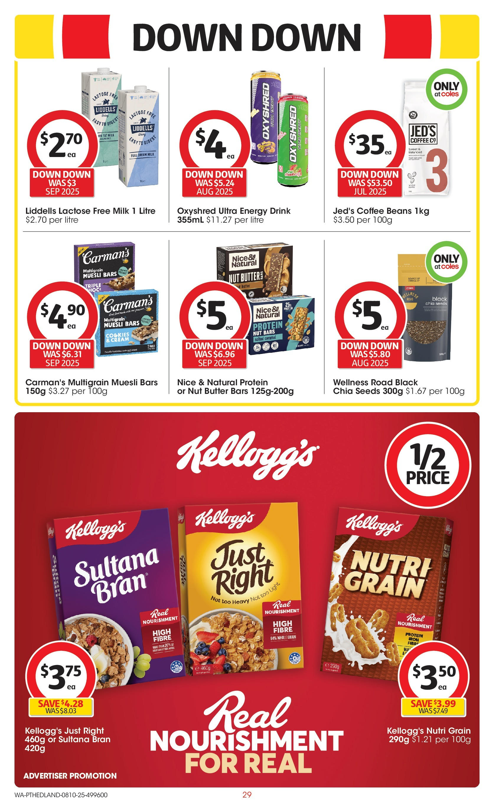 ﻿﻿Coles catalogue valid from 07/10/2025 > Online Australia | Page: 29 | Products: Milk, Coffee, Cream, Seeds