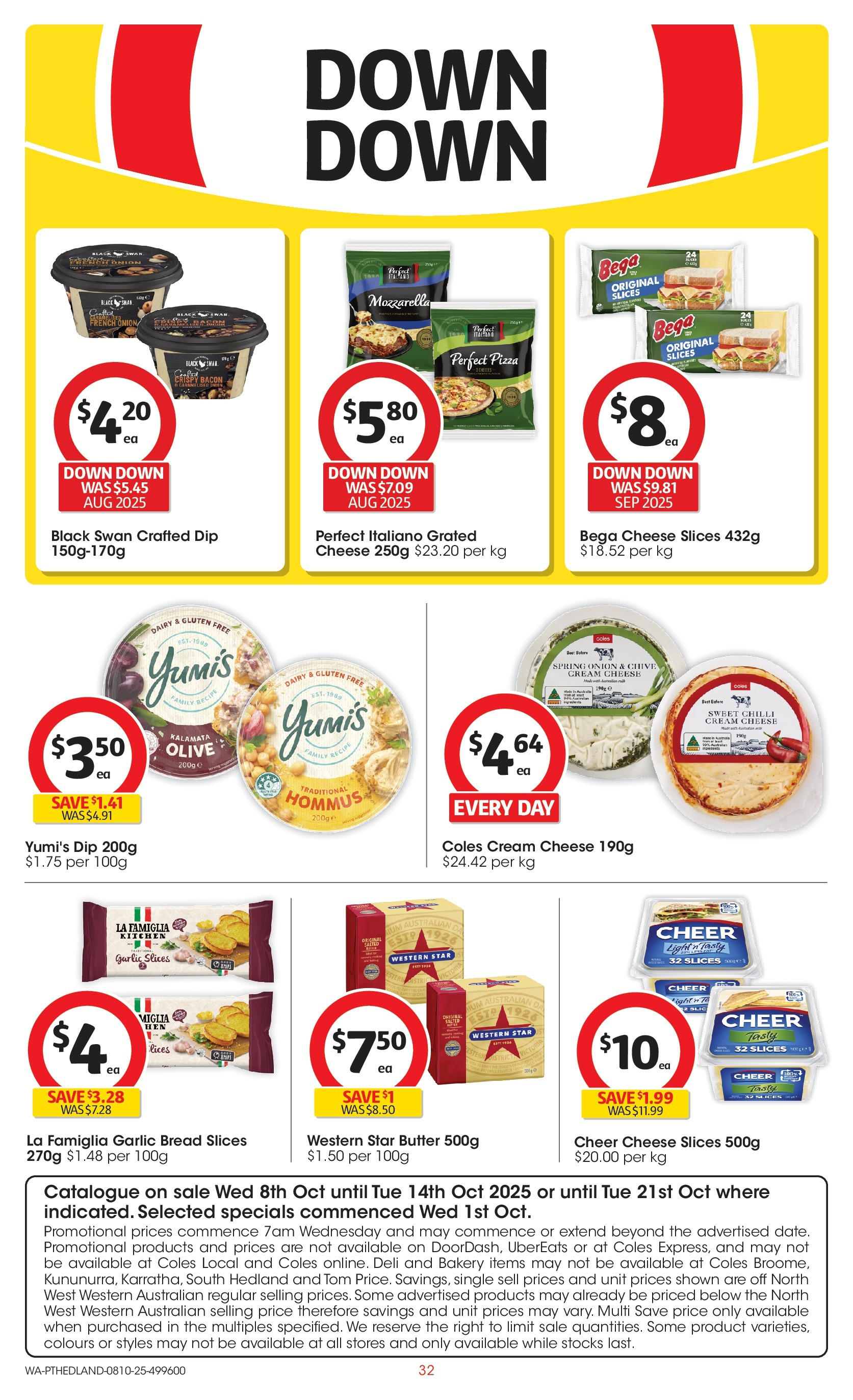﻿﻿Coles catalogue valid from 07/10/2025 > Online Australia | Page: 32 | Products: Dairy, Pizza, Garlic, Chilli