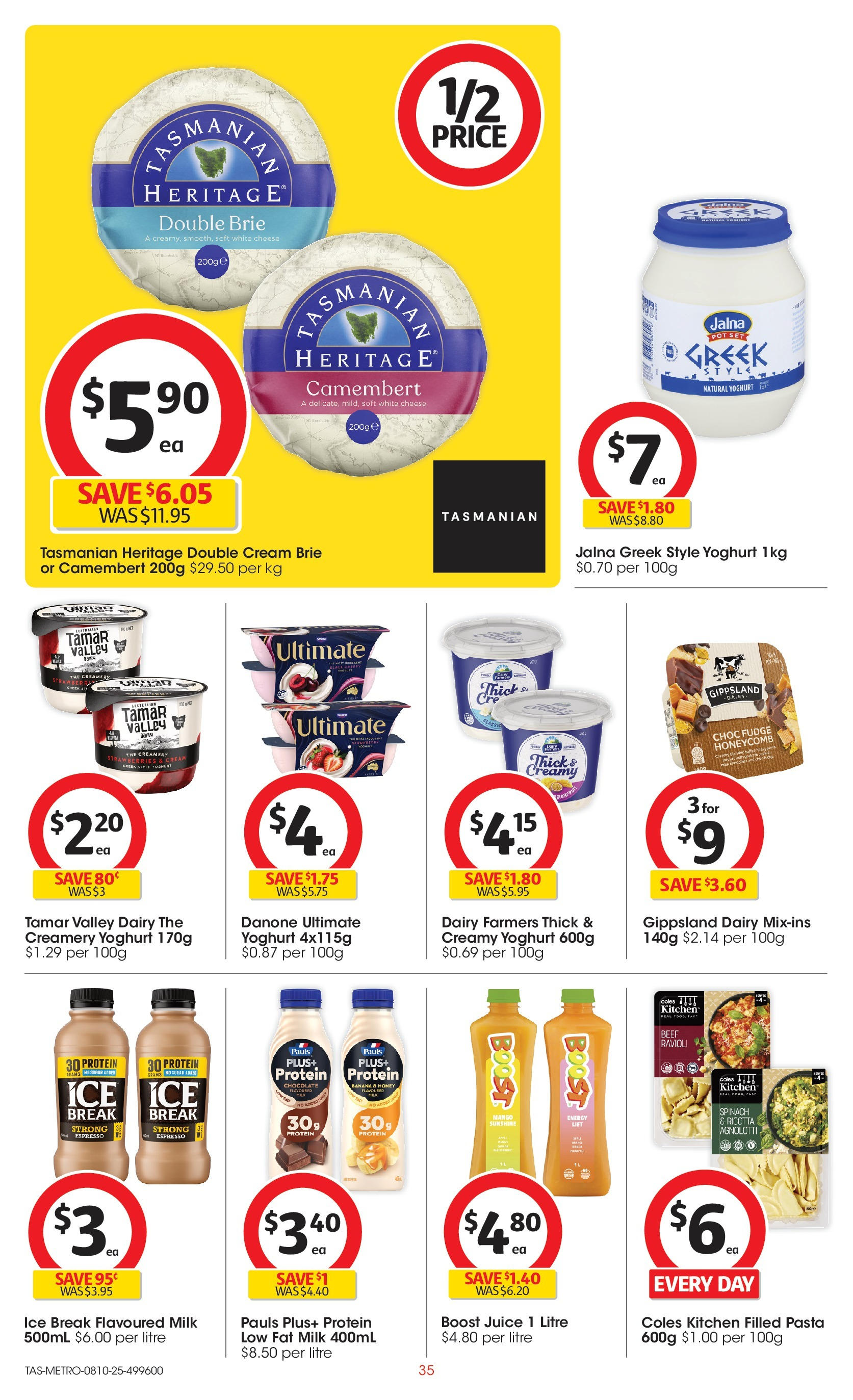 ﻿﻿Coles catalogue valid from 07/10/2025 > Online Australia | Page: 35 | Products: Chocolate, Beef, Pasta, Spinach