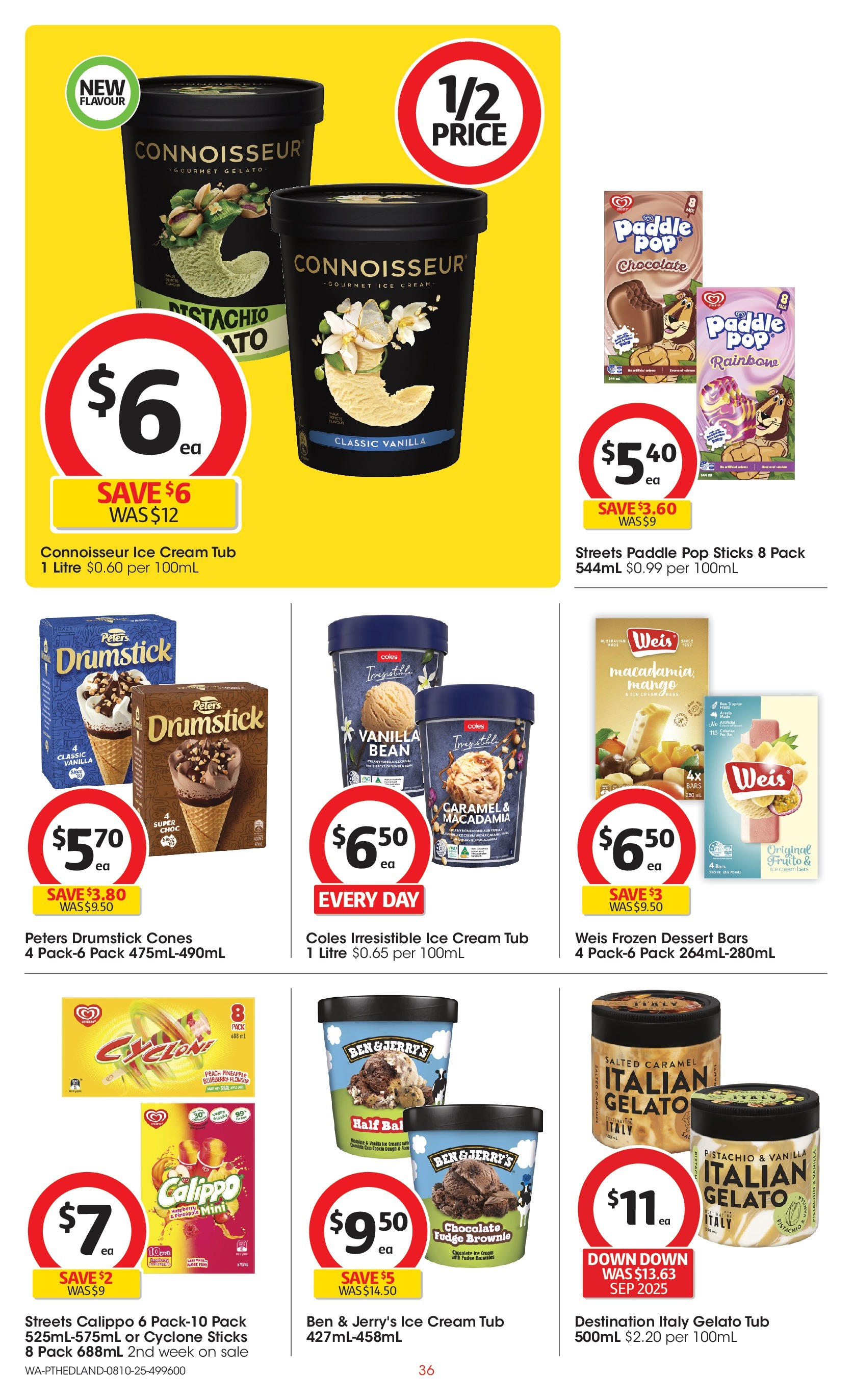 ﻿﻿Coles catalogue valid from 07/10/2025 > Online Australia | Page: 36 | Products: Chocolate, Pineapple, Peach, Raspberry