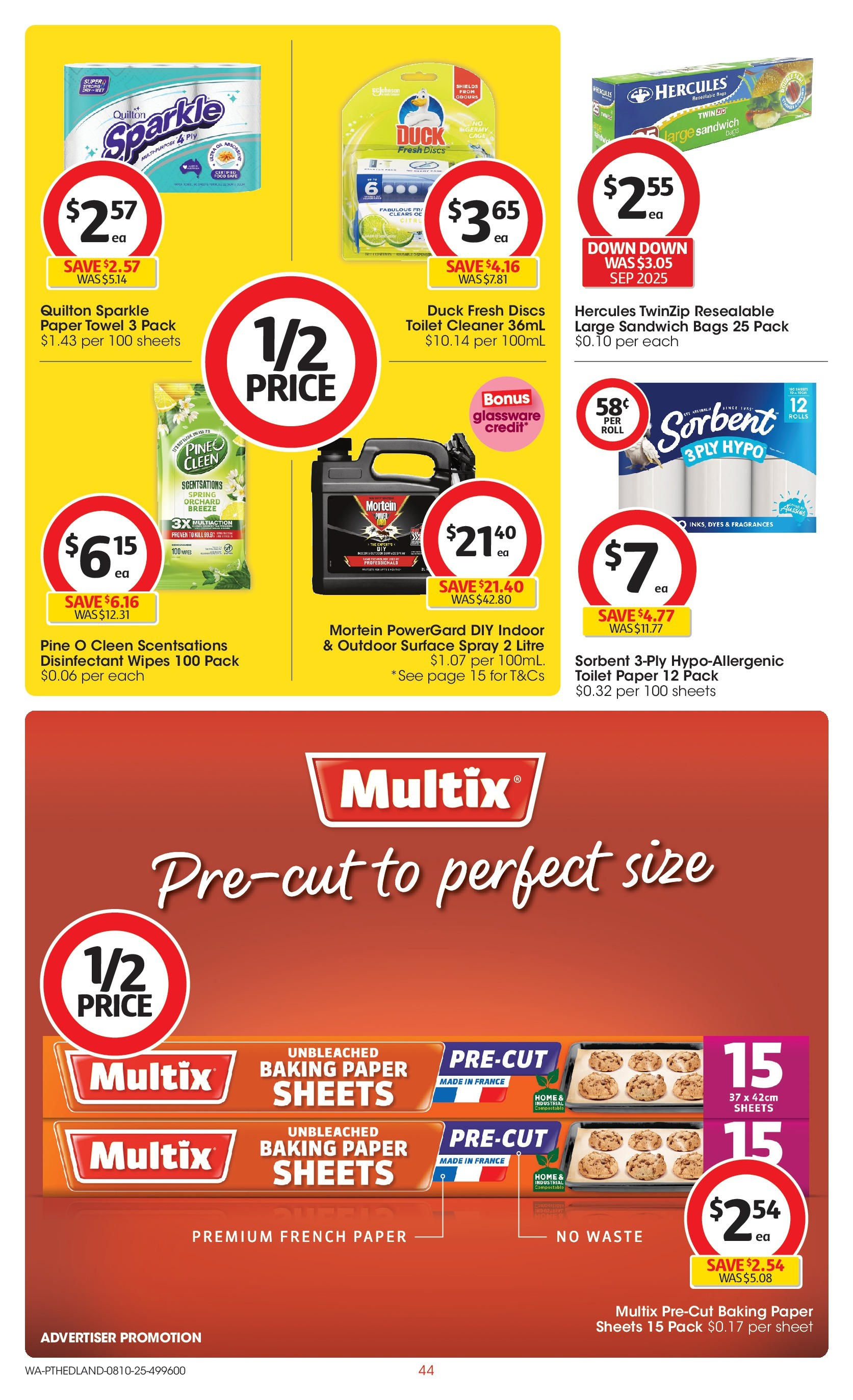 ﻿﻿Coles catalogue valid from 07/10/2025 > Online Australia | Page: 44 | Products: Toilet, Cleaner, Duck, Glassware