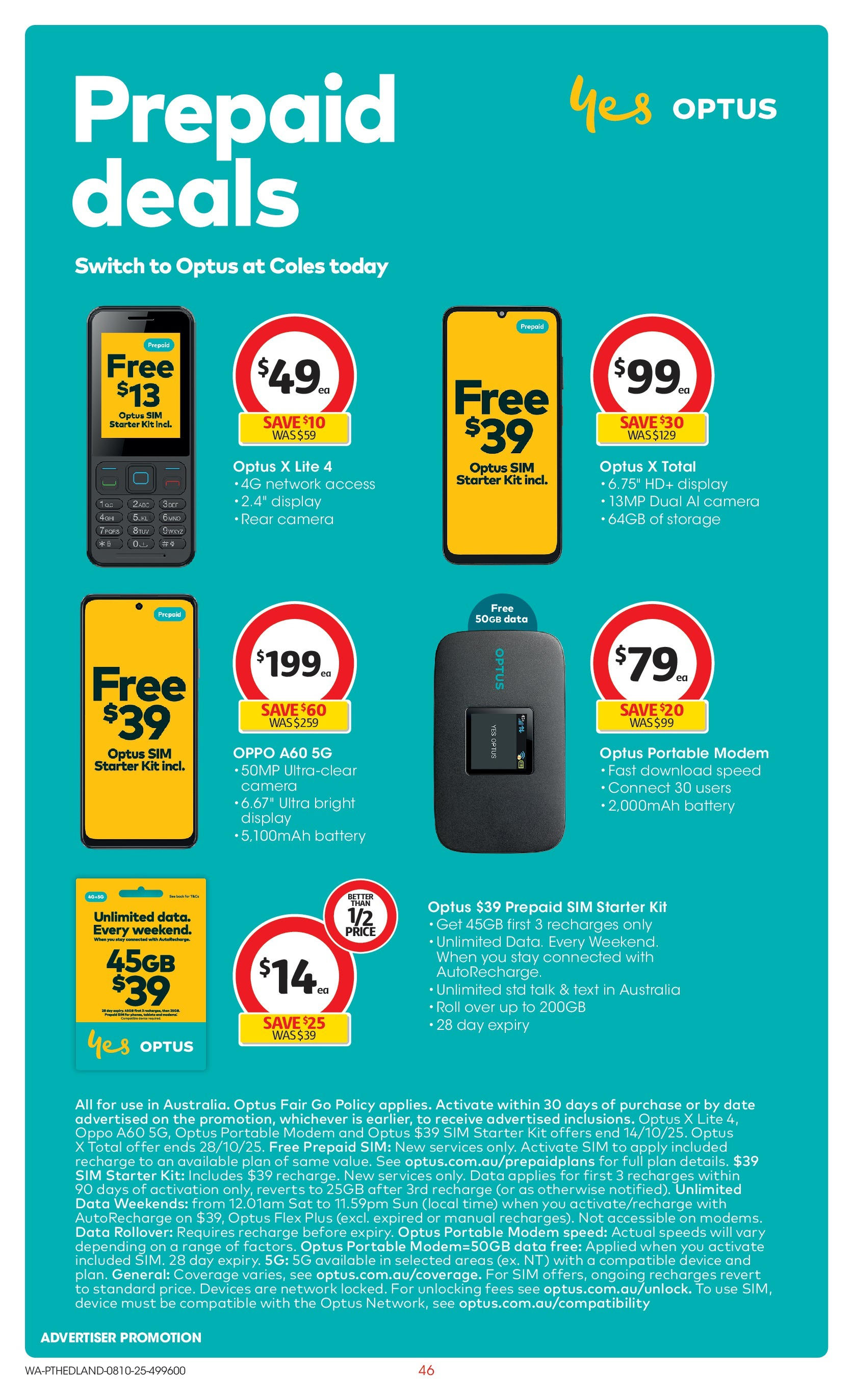 ﻿﻿Coles catalogue valid from 07/10/2025 > Online Australia | Page: 46 | Products: Battery, Date, Device, Camera
