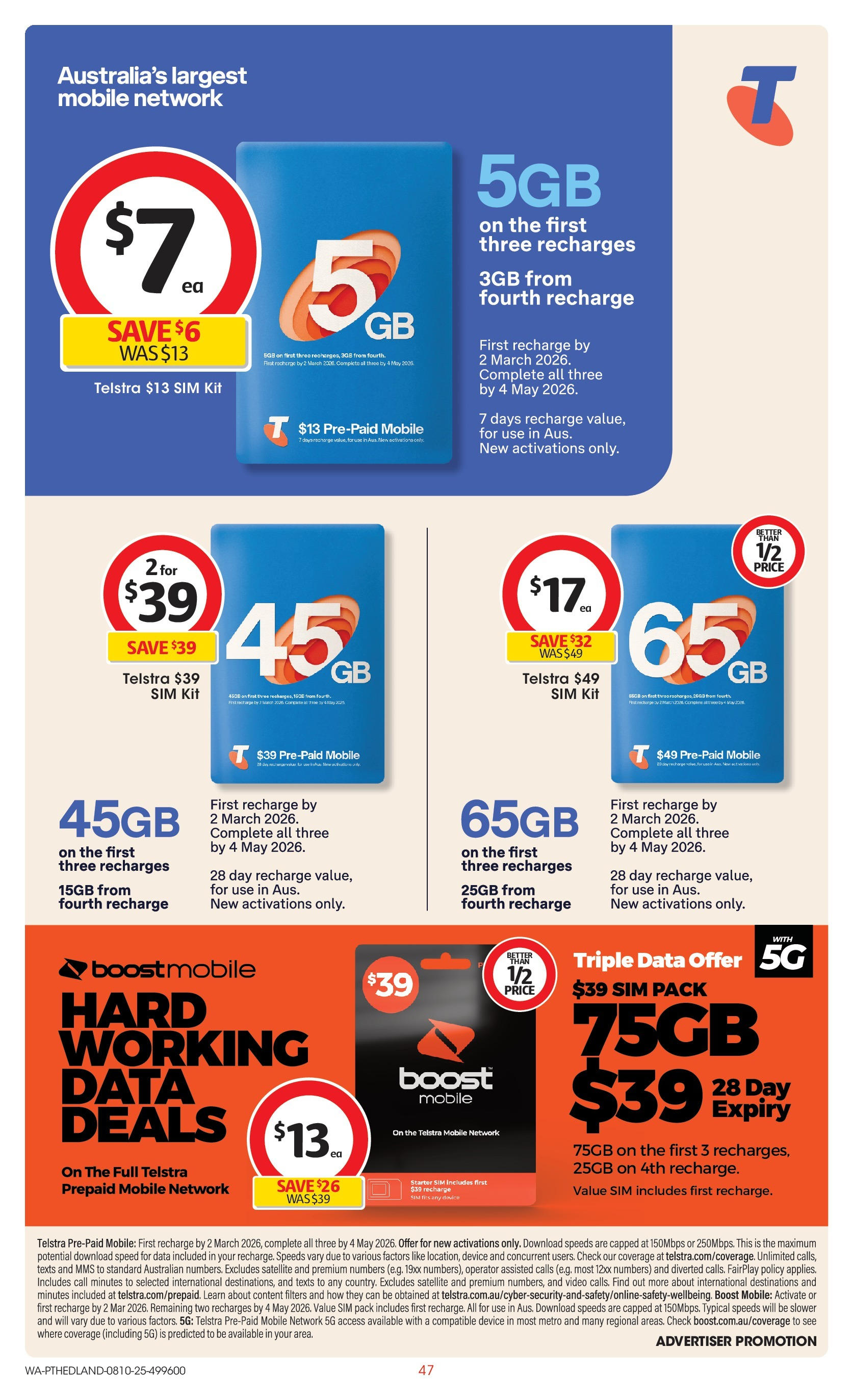 ﻿﻿Coles catalogue valid from 07/10/2025 > Online Australia | Page: 47 | Products: Device, Satellite, Mobile