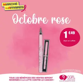 Marché aux Affaires participe à Octobre Rose.