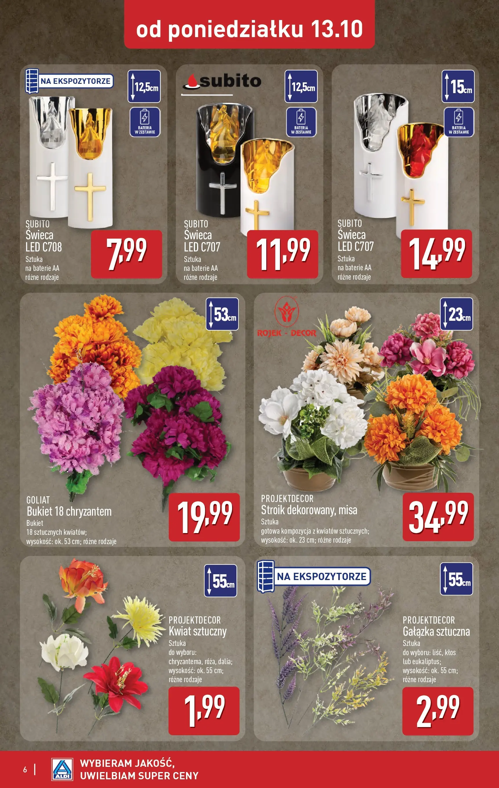 Aldi Gazetka - Artykuły przemysłowe i tekstylia od 13.10.2025 - Ulotka PDF, promocje | Strona: 6 | Produkty: Baterie