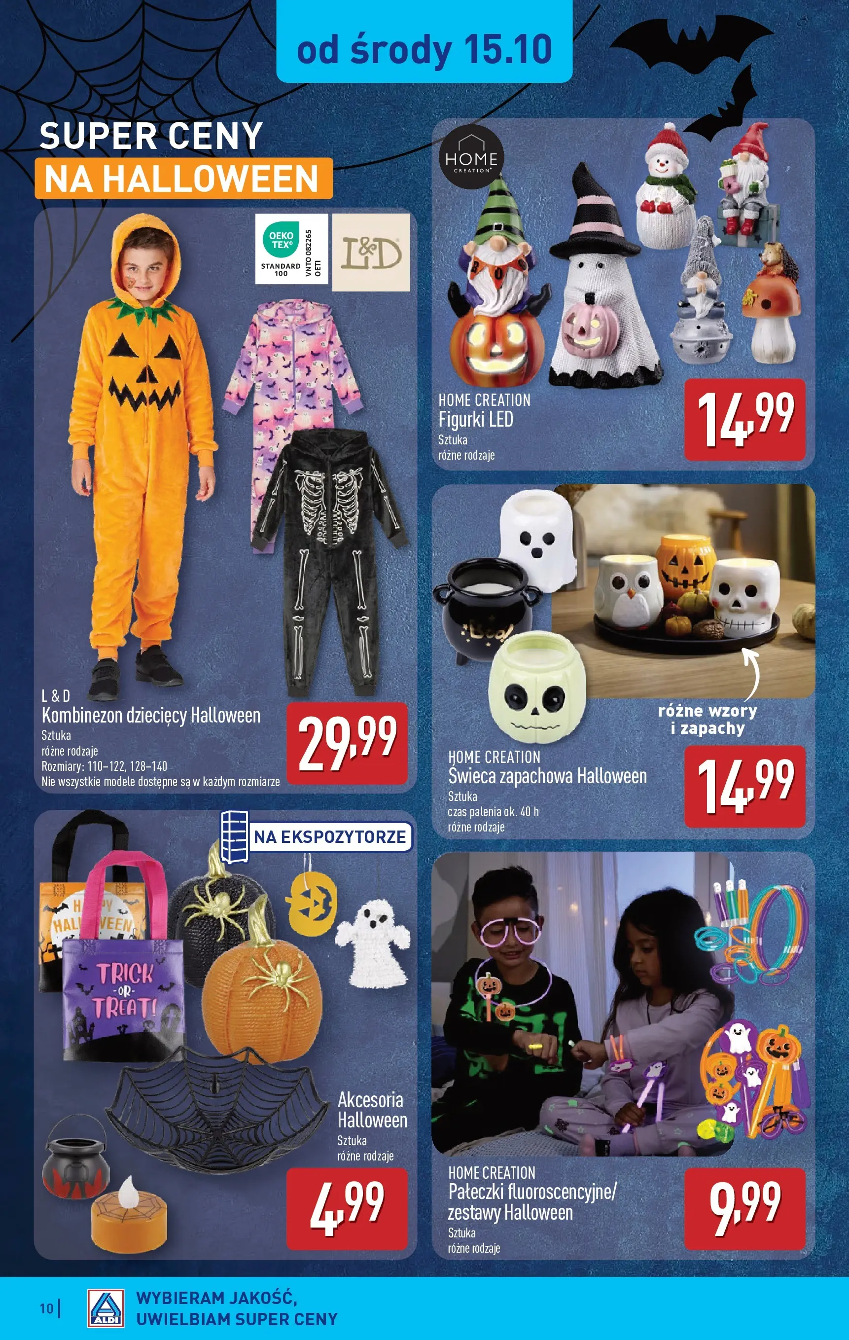 Aldi Gazetka - Artykuły przemysłowe i tekstylia od 13.10.2025 - Ulotka PDF, promocje | Strona: 10 | Produkty: Kombinezon, Figurki