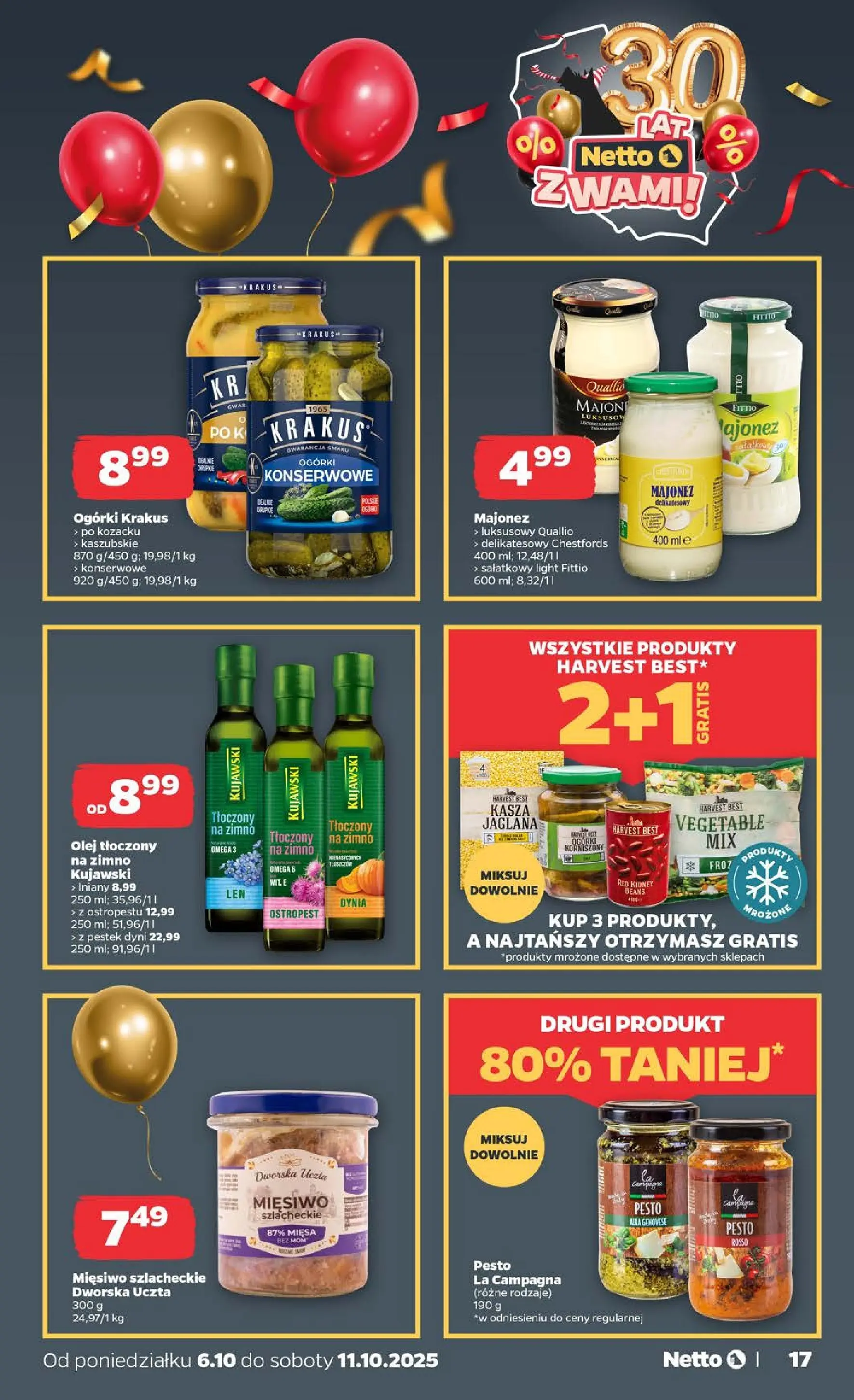 Netto - NETTO T41A ważne do 11.10 od 05.10.2025 - Aktualne promocje | Strona: 17 | Produkty: Dynia, Kasza, Pesto, Majonez