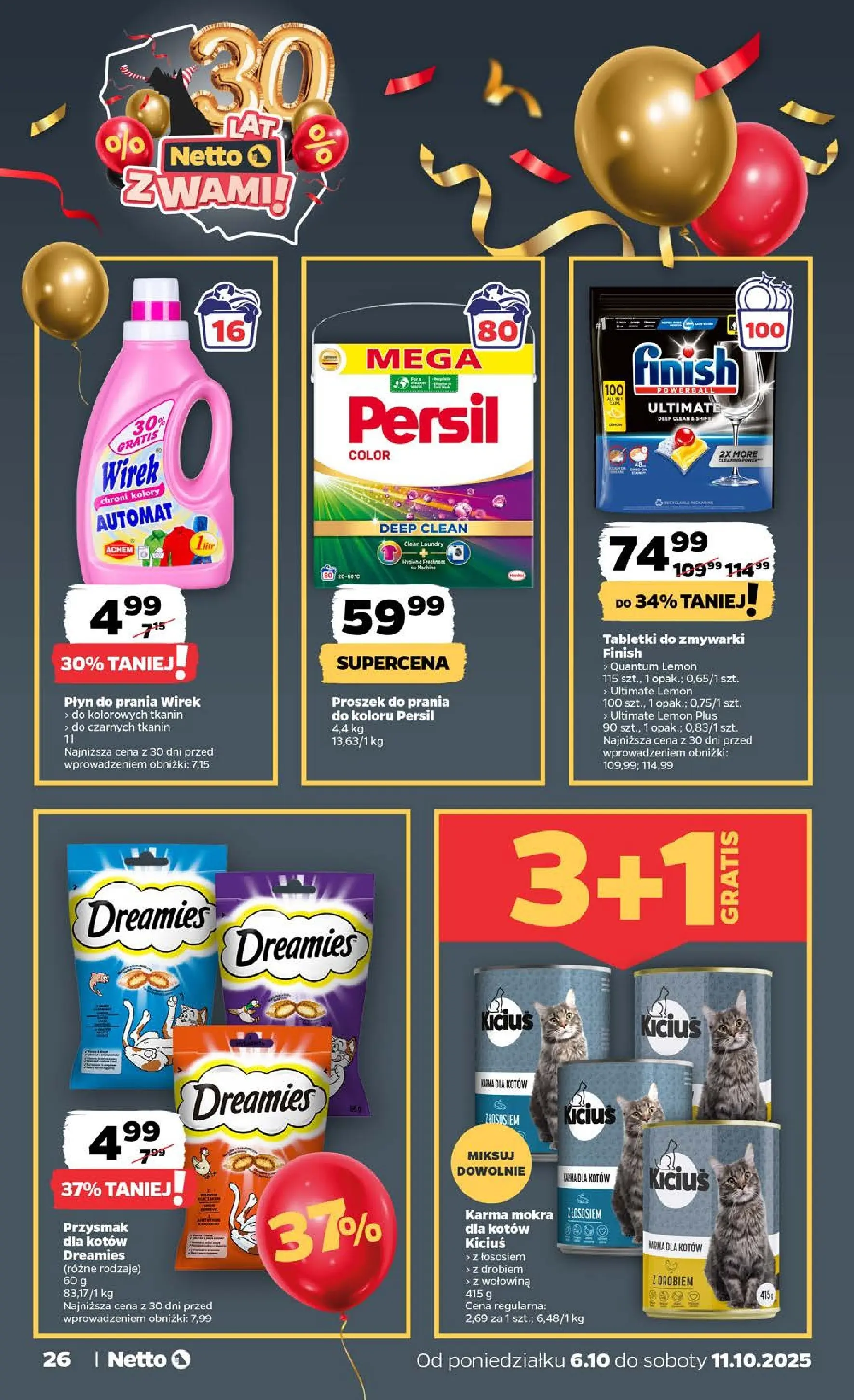 Netto - NETTO T41A ważne do 11.10 od 05.10.2025 - Aktualne promocje | Strona: 26 | Produkty: Persil, Wołowina, Proszek do prania, Tabletki do zmywarki