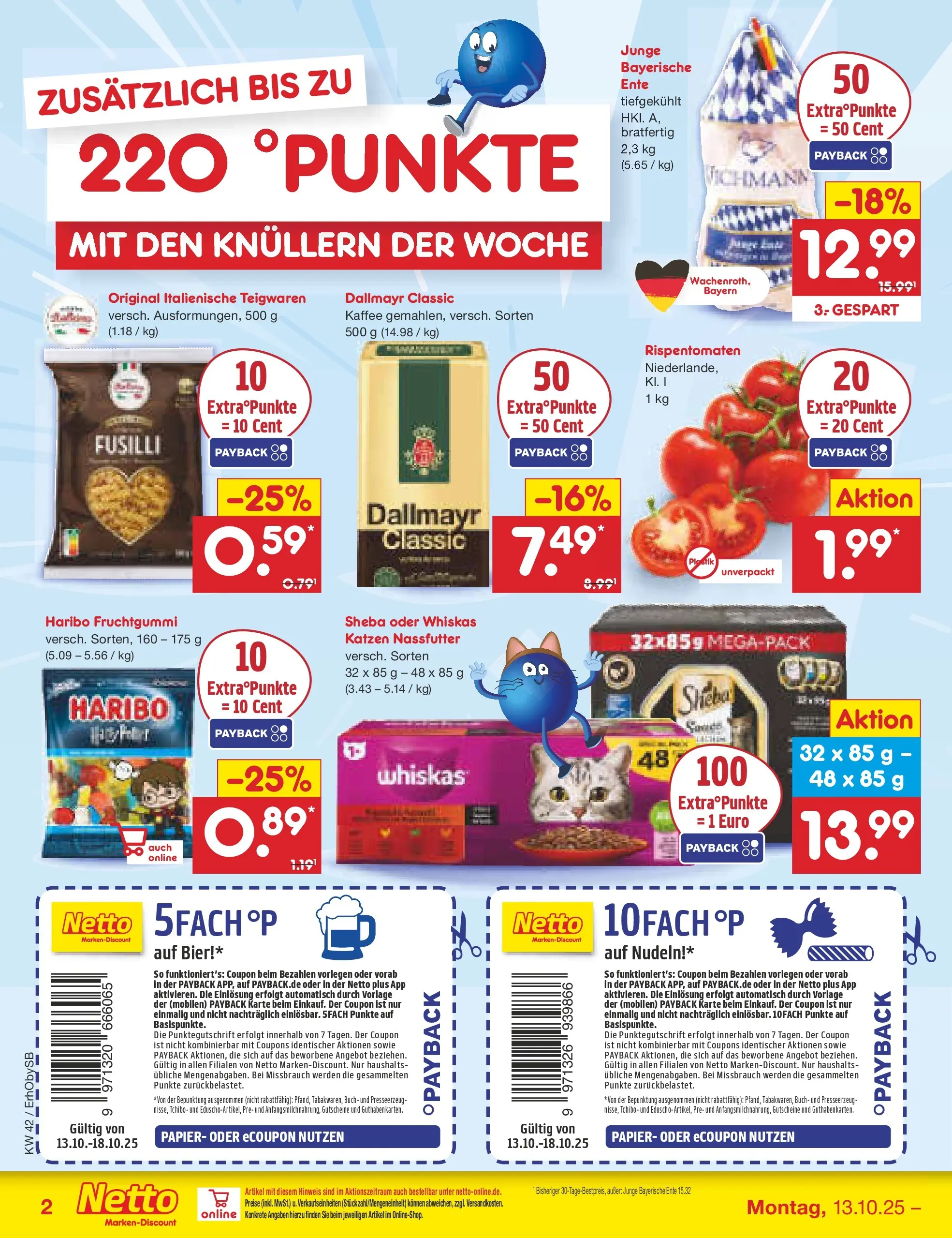 Netto Marken-Discount prospekt Mauern	 (ab 13.10.2025) » Angebote | Seite: 2 | Produkte: Sheba, Haribo, Dallmayr, Whiskas
