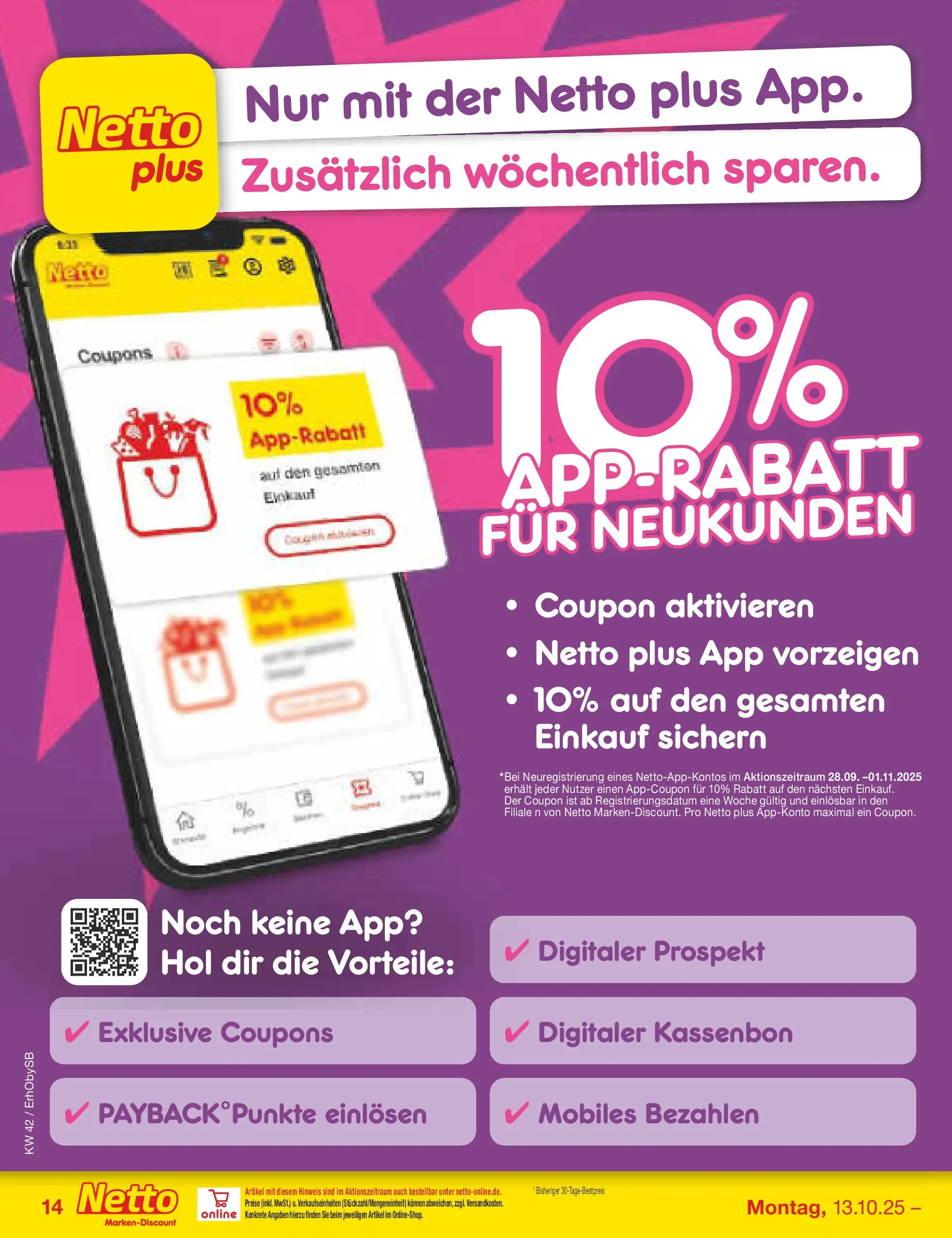Netto Marken-Discount prospekt Mauern	 (ab 13.10.2025) » Angebote | Seite: 14