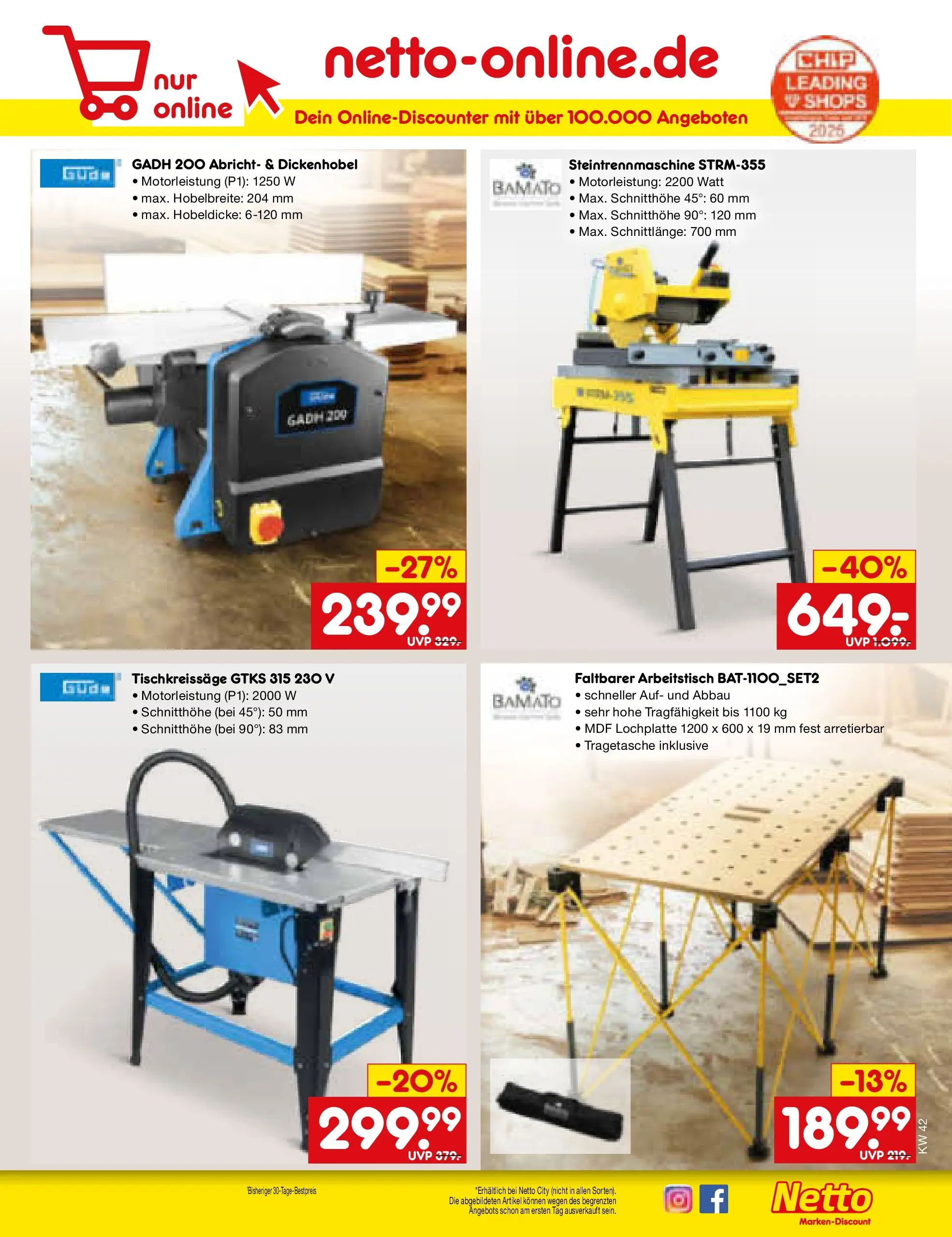Netto Marken-Discount prospekt Rodgau	 (ab 13.10.2025) » Angebote | Seite: 55 | Produkte: Arbeitstisch