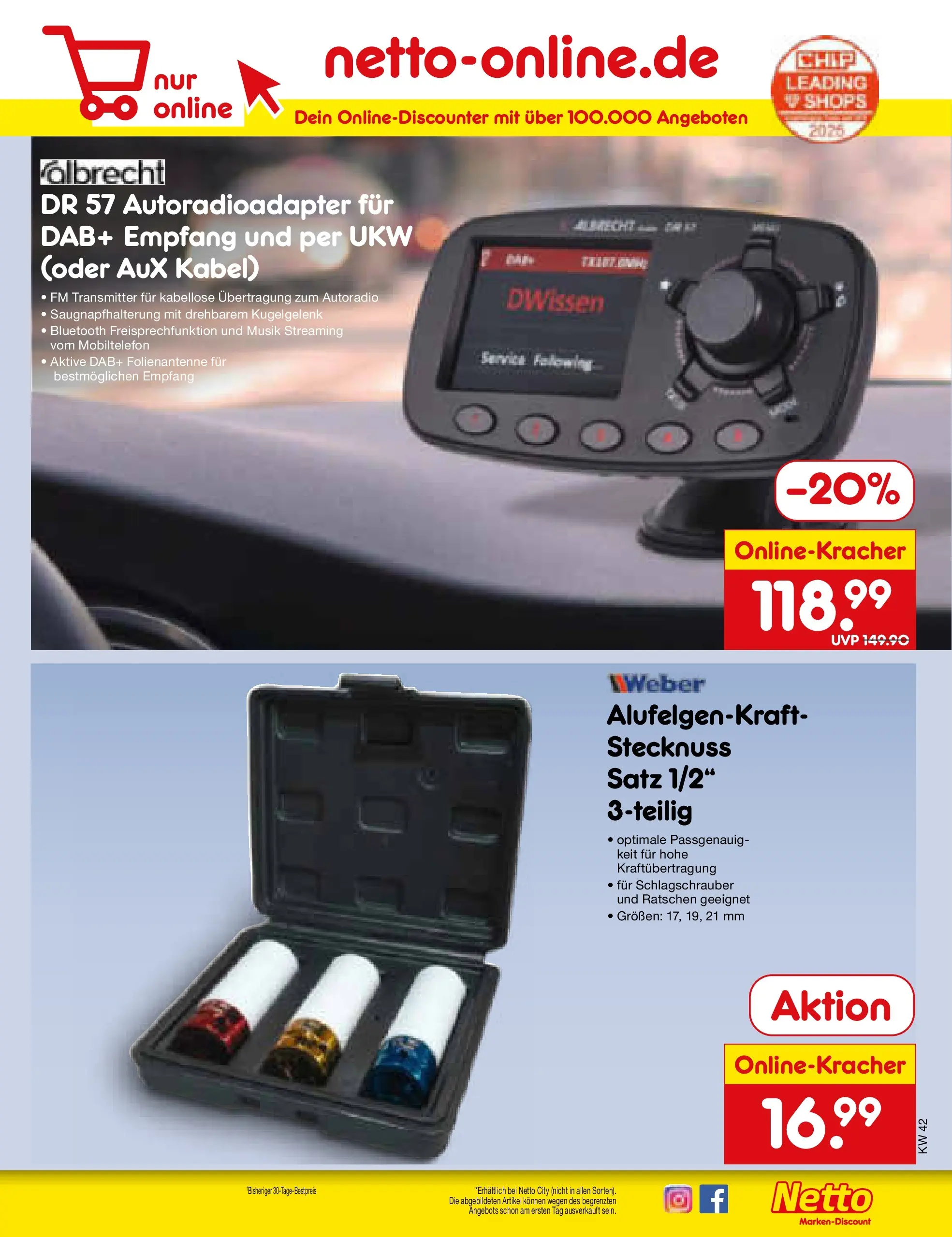Netto Marken-Discount prospekt Rodgau	 (ab 13.10.2025) » Angebote | Seite: 59 | Produkte: Kabel