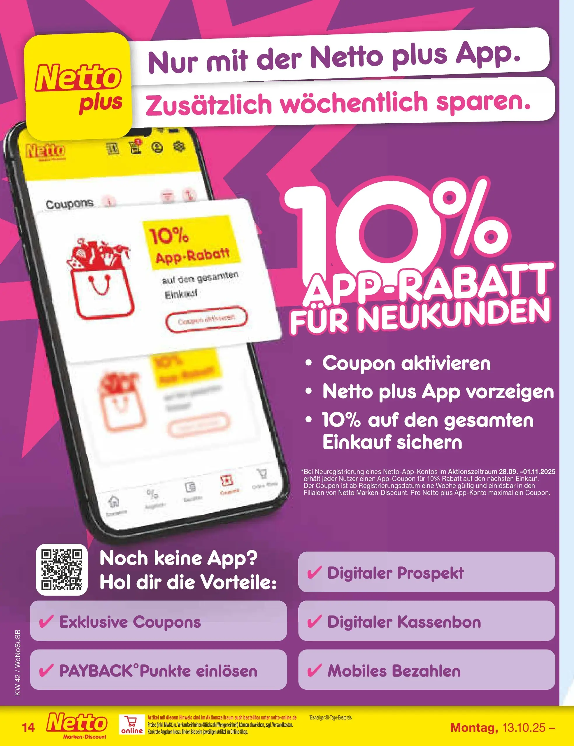 Netto Marken-Discount prospekt Rodgau	 (ab 13.10.2025) » Angebote | Seite: 14